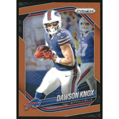 2025 Panini Prizm Prizms Orange #65 Dawson Knox