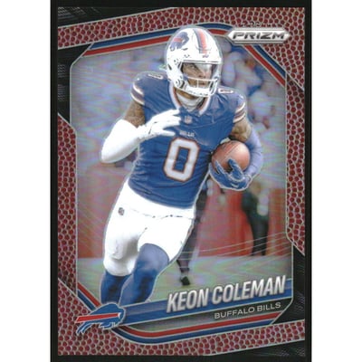 2025 Panini Prizm Prizms Pigskin #275 Keon Coleman