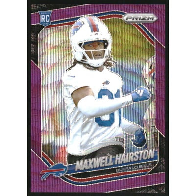 2025 Panini Prizm Prizms Purple Wave #360 Maxwell Hairston