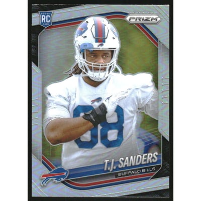 2025 Panini Prizm Prizms Silver #338 T.J. Sanders