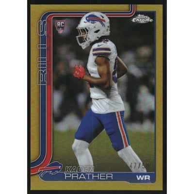 2025 Topps Chrome Gold Refractors #394 Kaden Prather