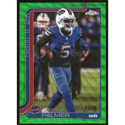 2025 Topps Chrome Green Wave Refractors #31 Joshua Palmer