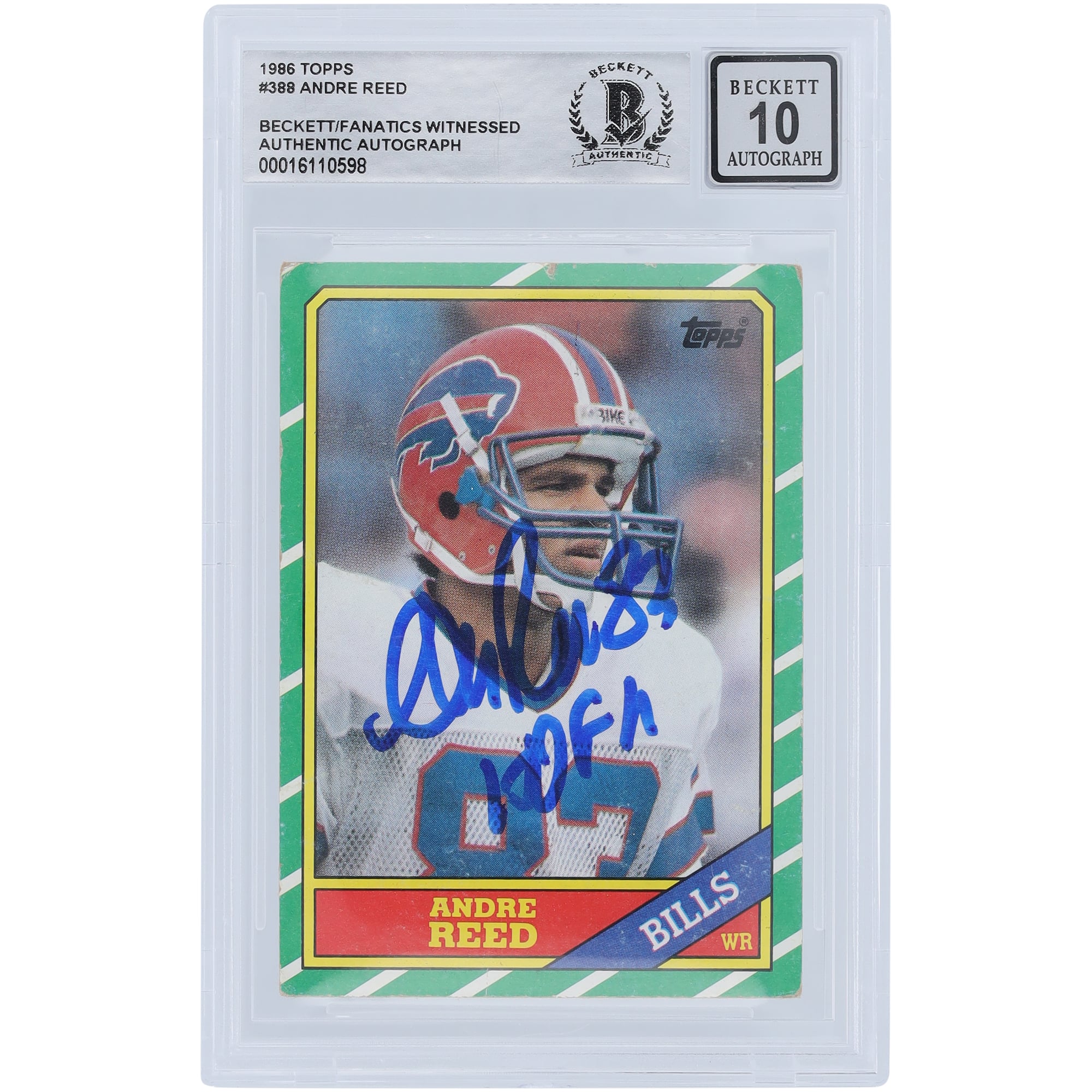 Anree Reed Andre Reed Bills Card