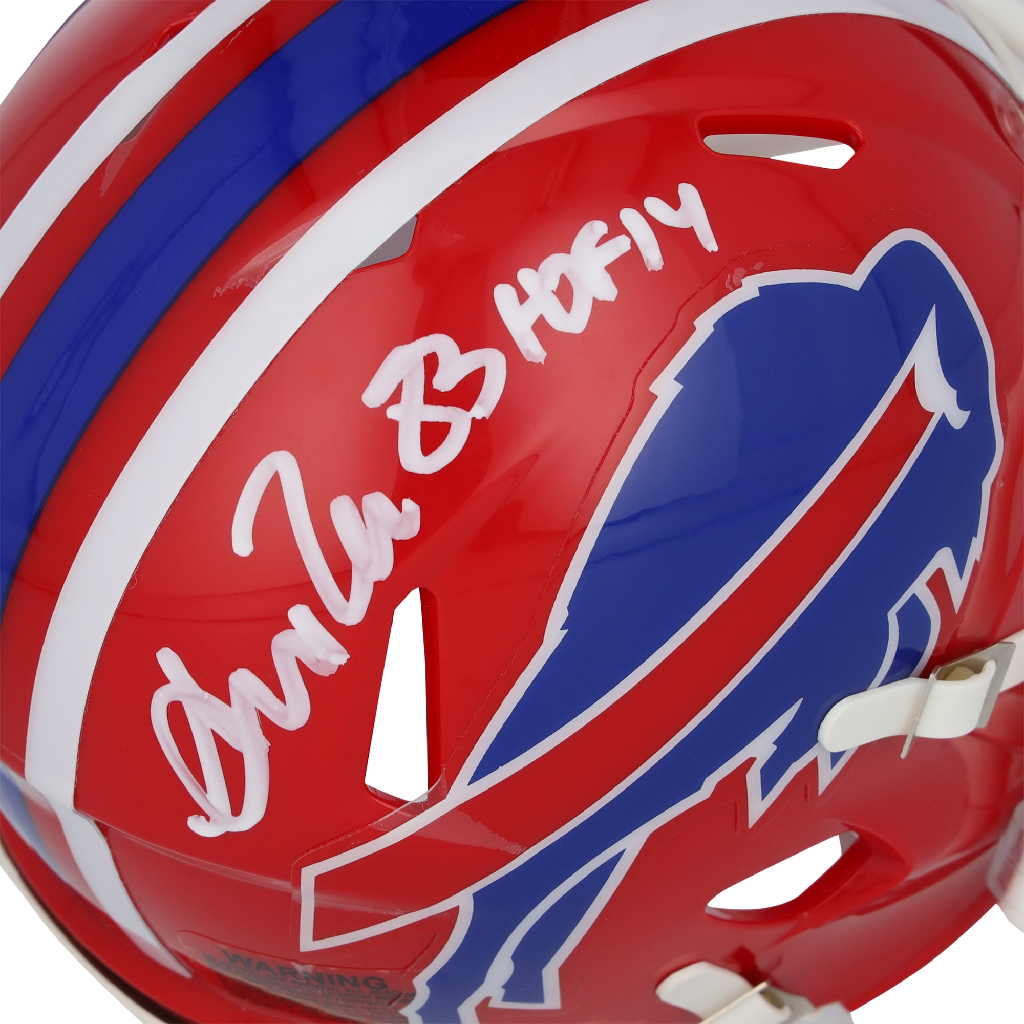 Andre Reed Buffalo Bills Autographed Riddell 1897-2001 Throwback Speed Mini Helmet with "HOF 14" Inscription