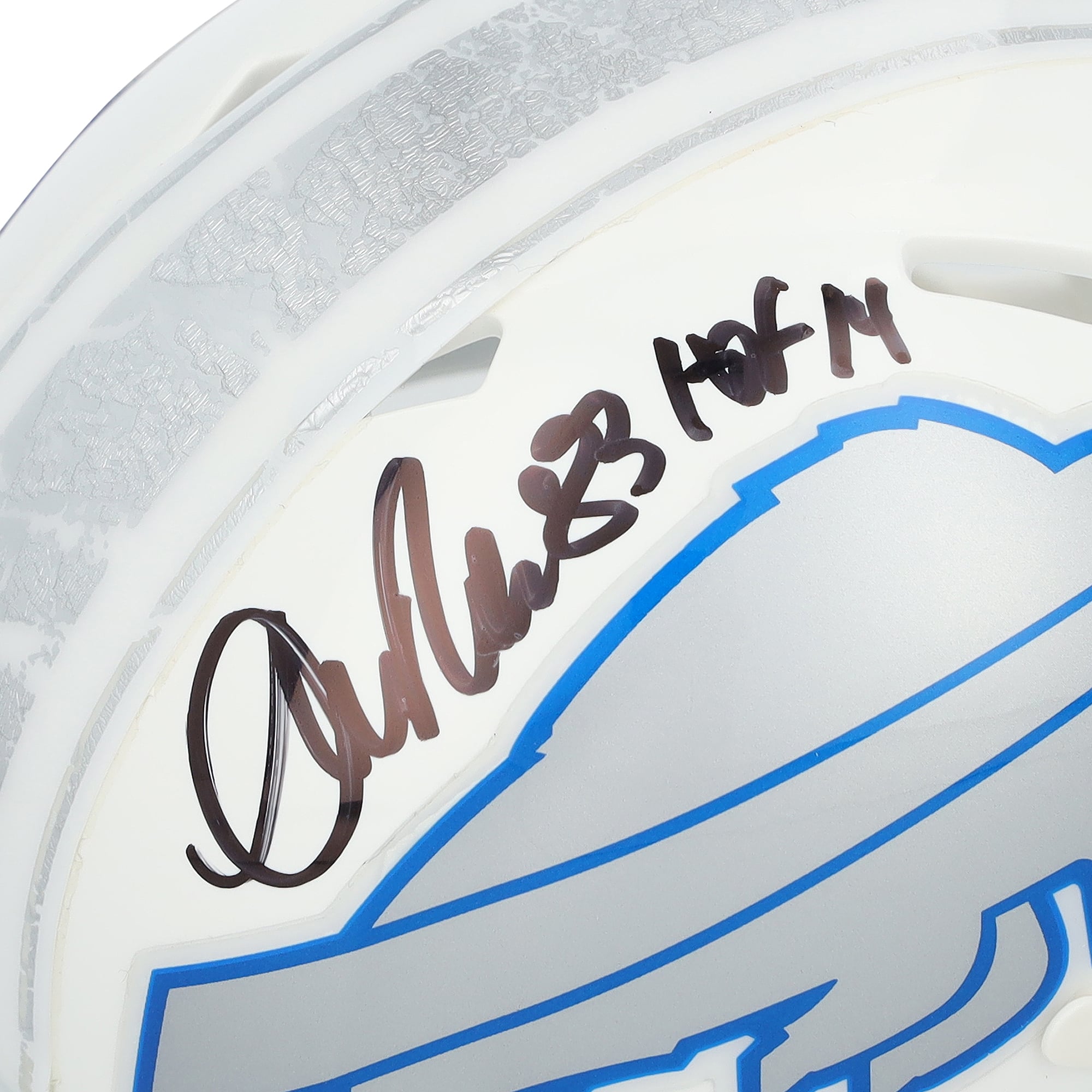 Mini-casque Riddell Rivalry Speed ​​autographié par Andre Reed des Buffalo Bills avec inscription « HOF 14 »