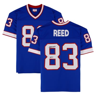 Andre Reed Buffalo Bills Autographed Fanatics Authentic Royal Mitchell & Ness 1990 Replica Jersey with "HOF 14" Inscription
