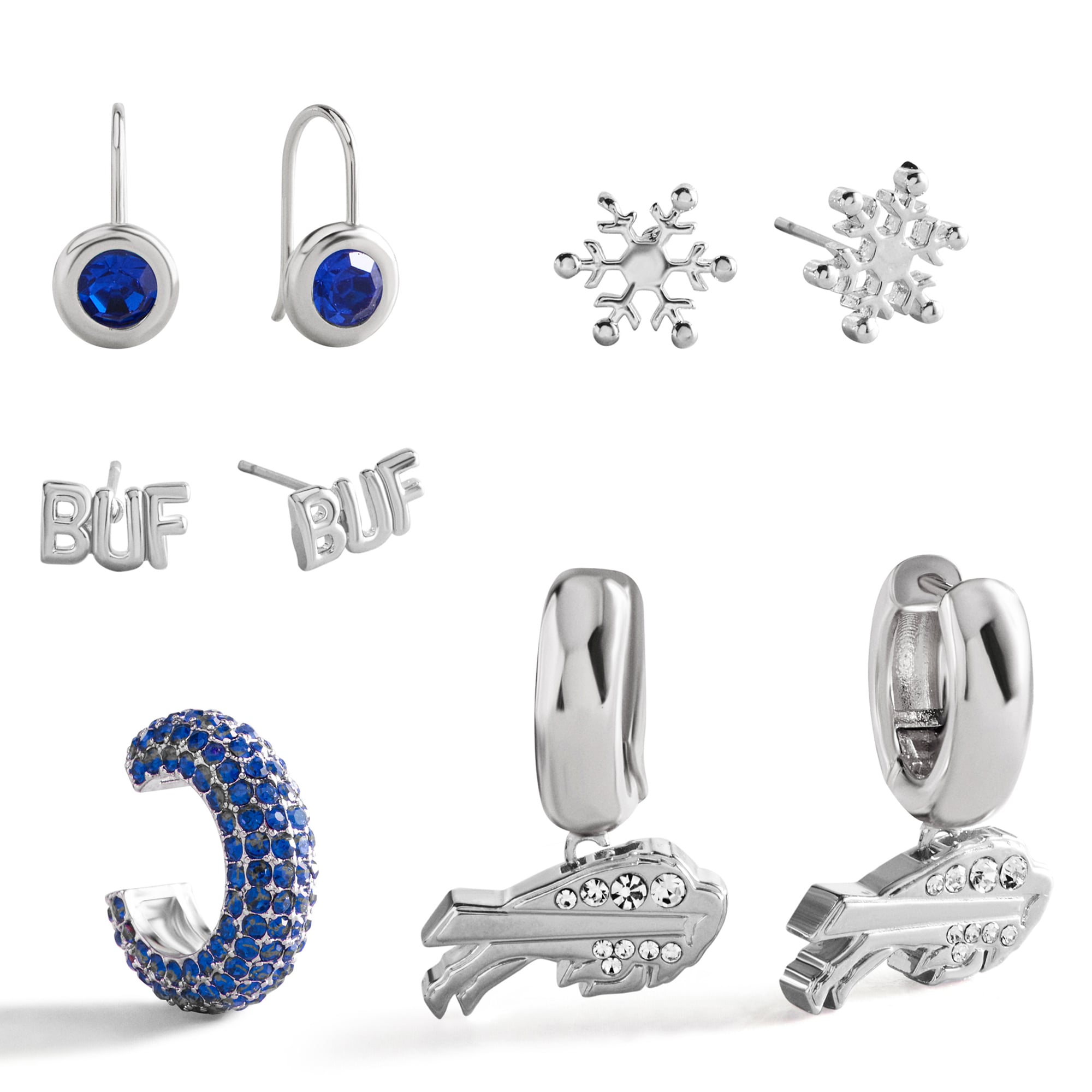 Ensemble de boucles d'oreilles assorties BaubleBar Buffalo Bills