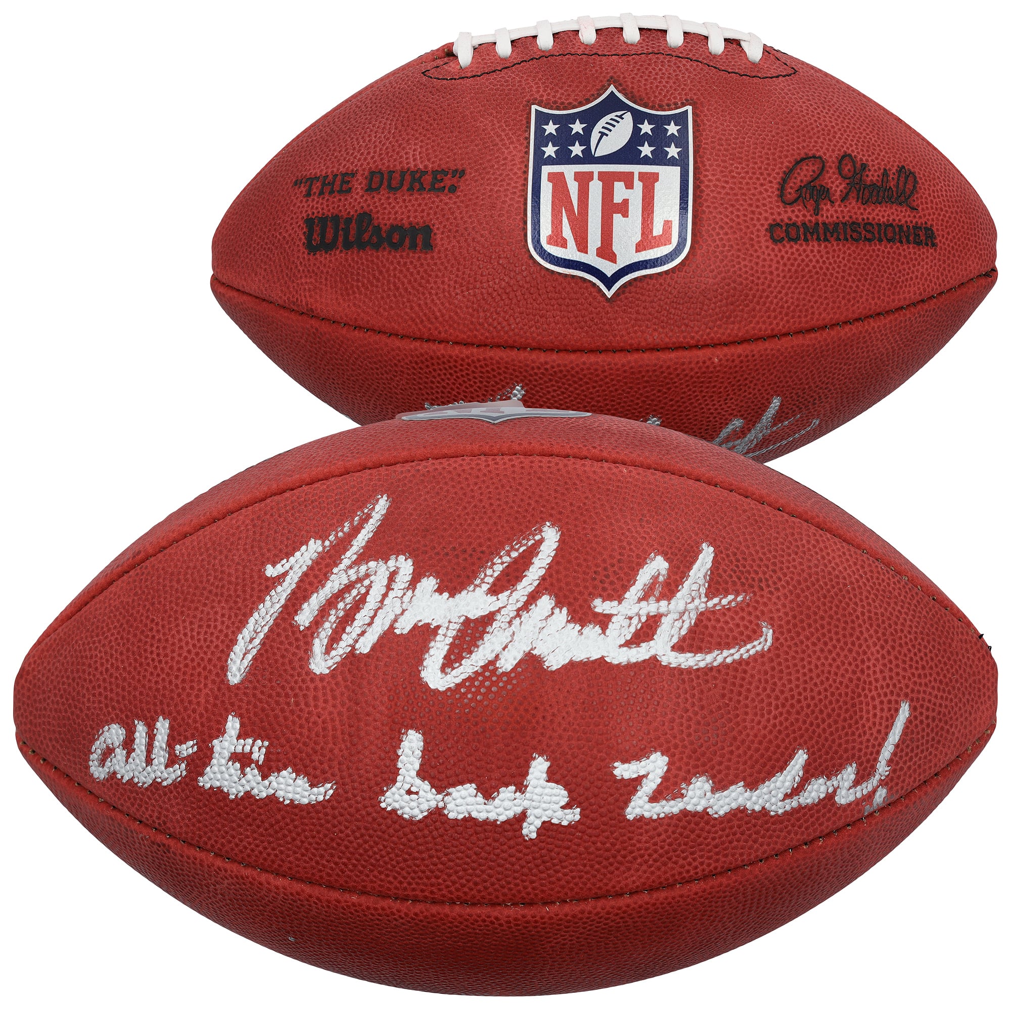 Bruce Smith Buffalo Bills Autographed Duke Full Color Football with "All-Time Sack Leader" Inscription