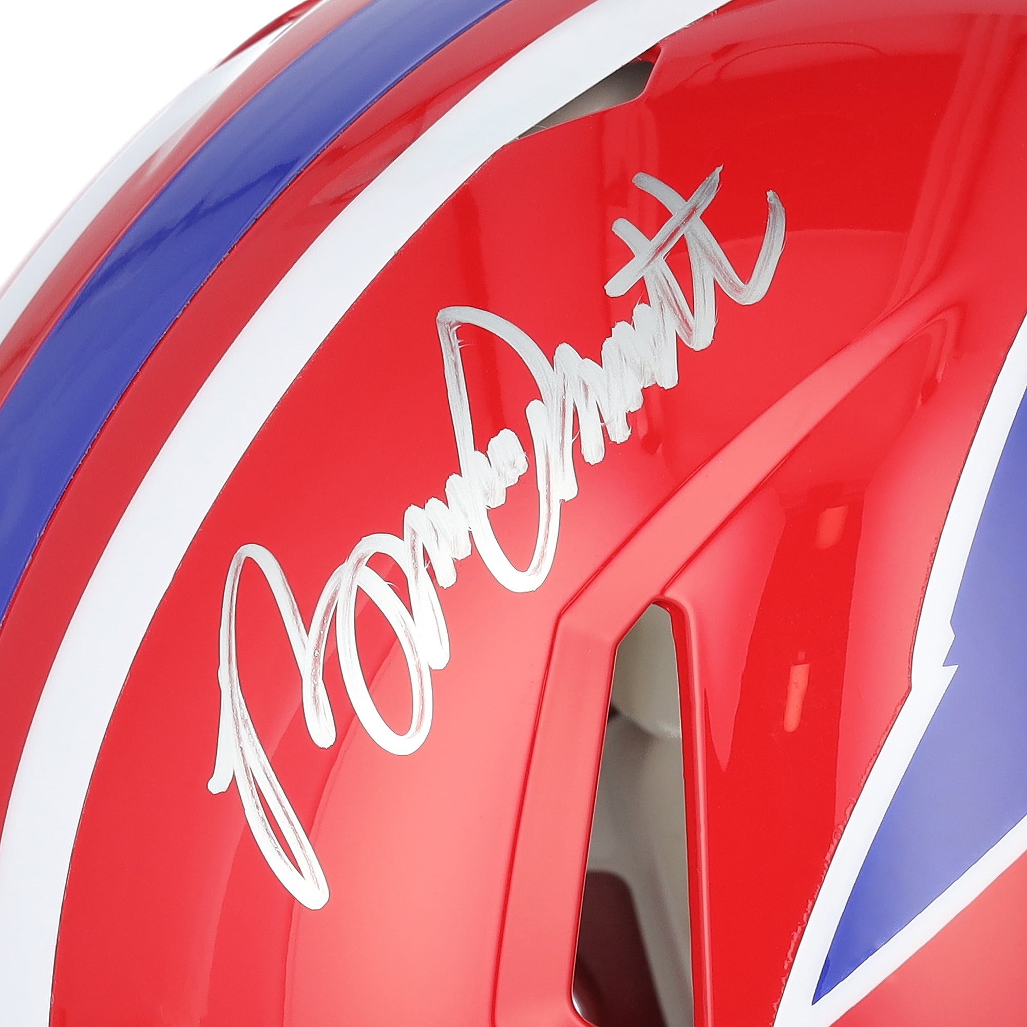 Bruce Smith Buffalo Bills Autographed Riddell 1987-2001 Throwback Speed Authentic Helmet with "All-Time Sack Leader" Inscription