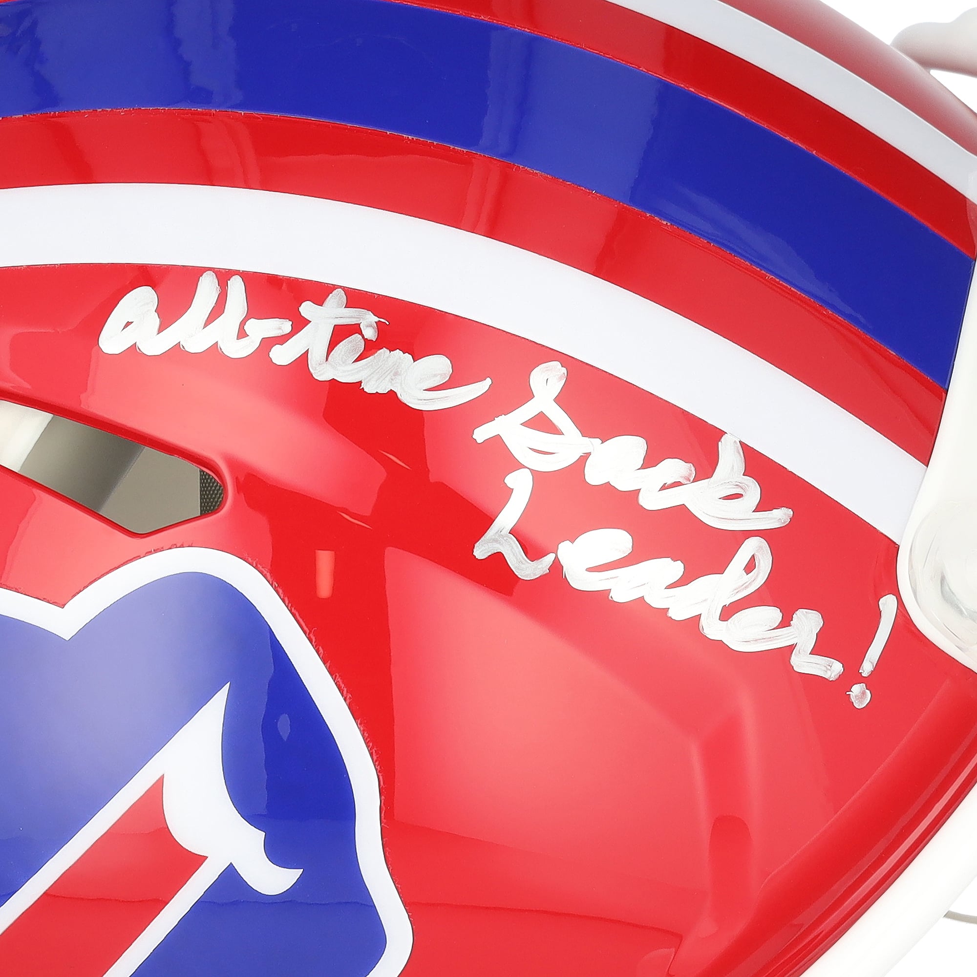 Bruce Smith Buffalo Bills Autographed Riddell 1987-2001 Throwback Speed Authentic Helmet with "All-Time Sack Leader" Inscription