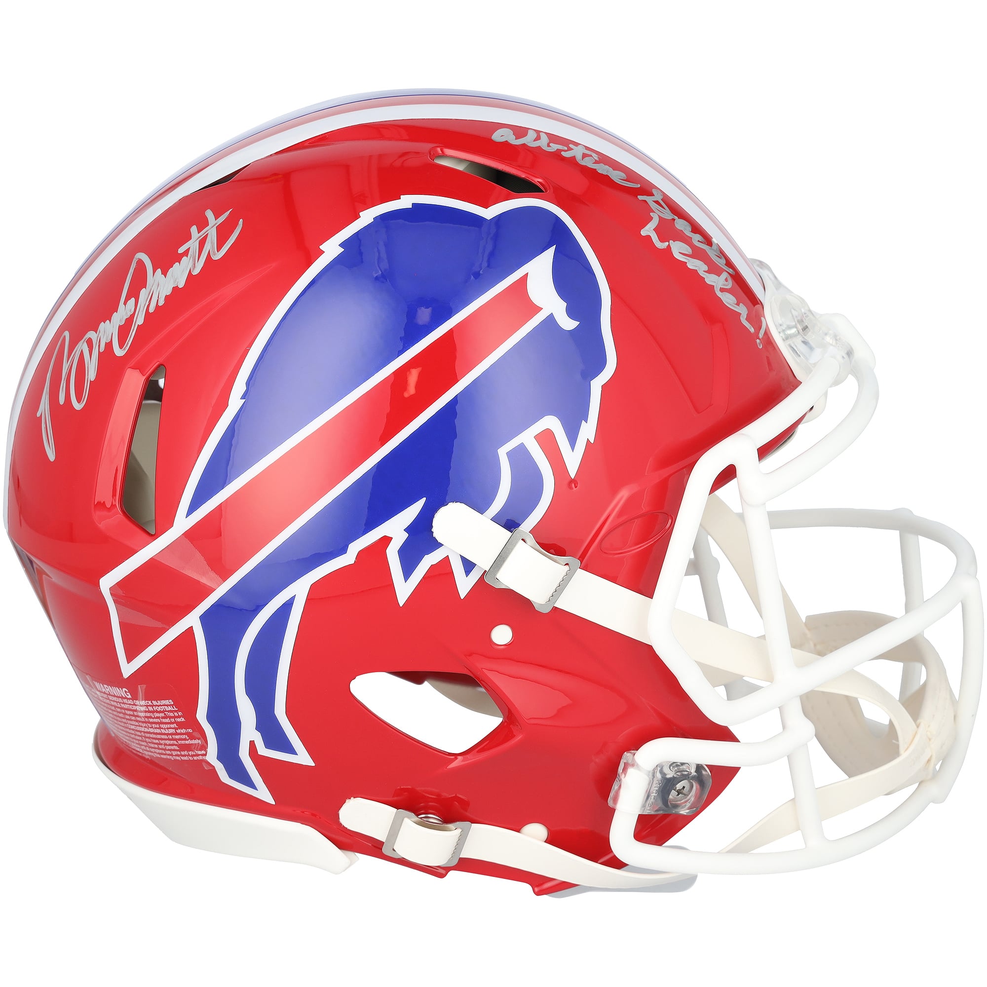 Bruce Smith Buffalo Bills Autographed Riddell 1987-2001 Throwback Speed Authentic Helmet with "All-Time Sack Leader" Inscription