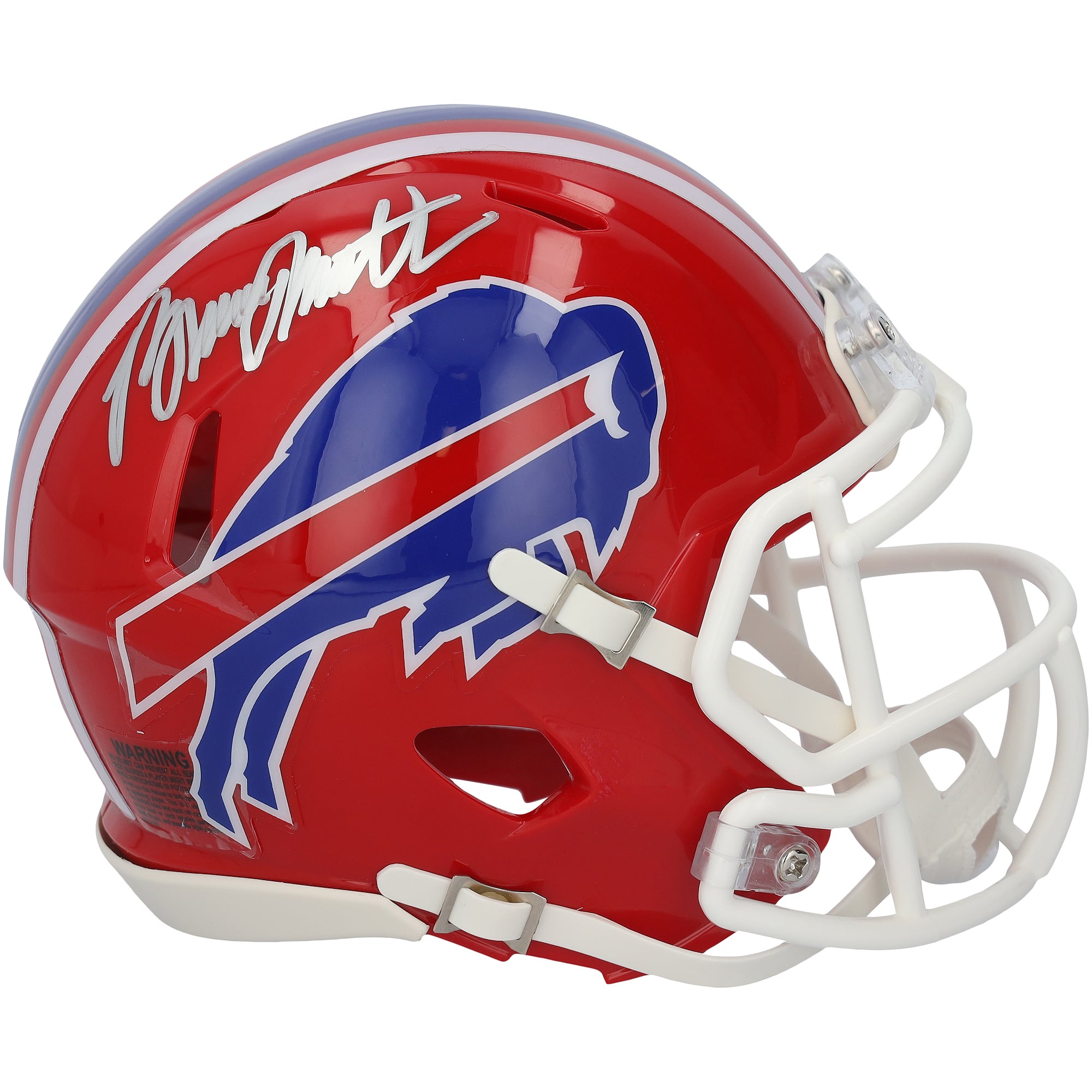 Bruce Smith Buffalo Bills Autographed Riddell 1987-2001 Throwback Speed Mini Helmet