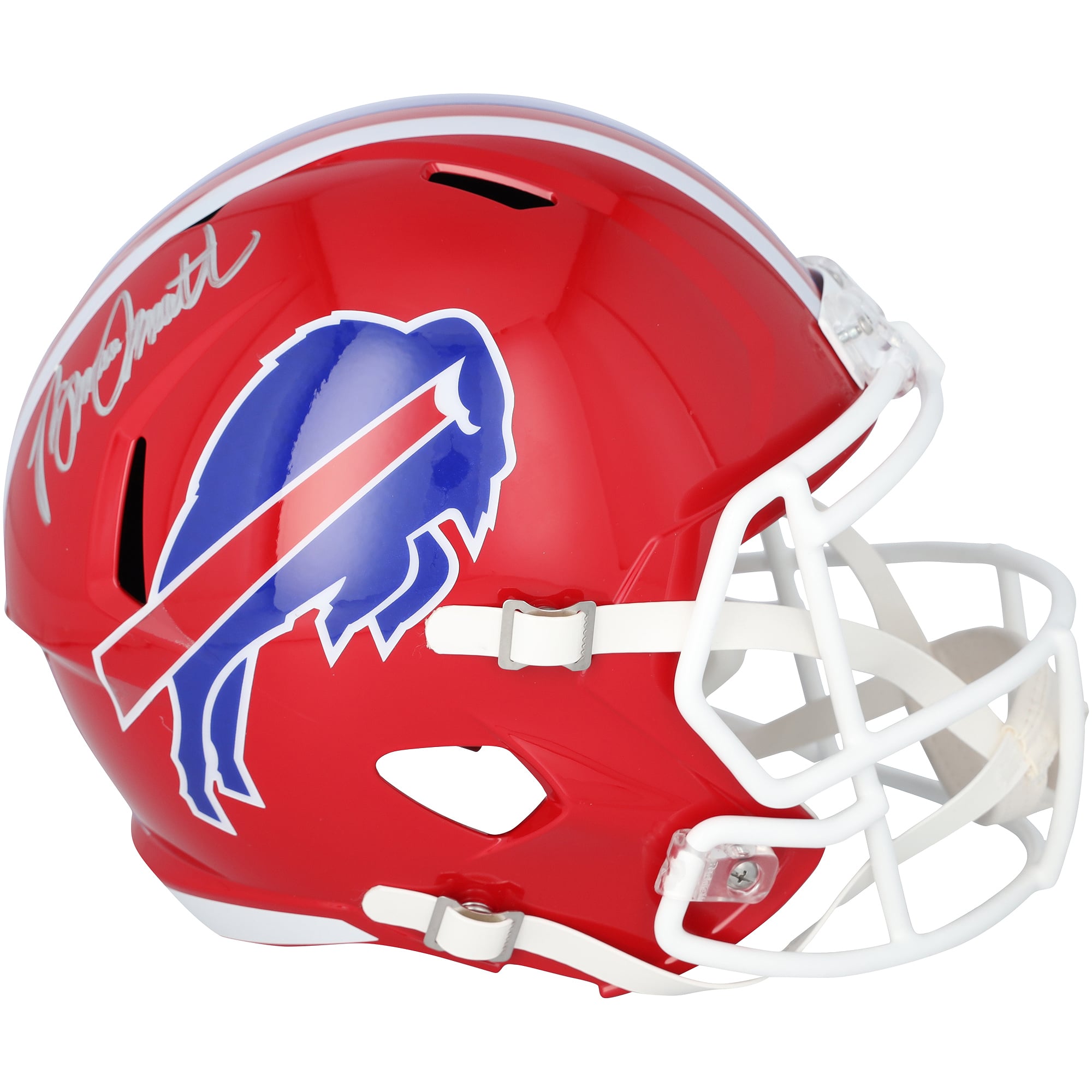 Bruce Smith Buffalo Bills Autographed Riddell 1987-2001 Throwback Speed Replica Helmet