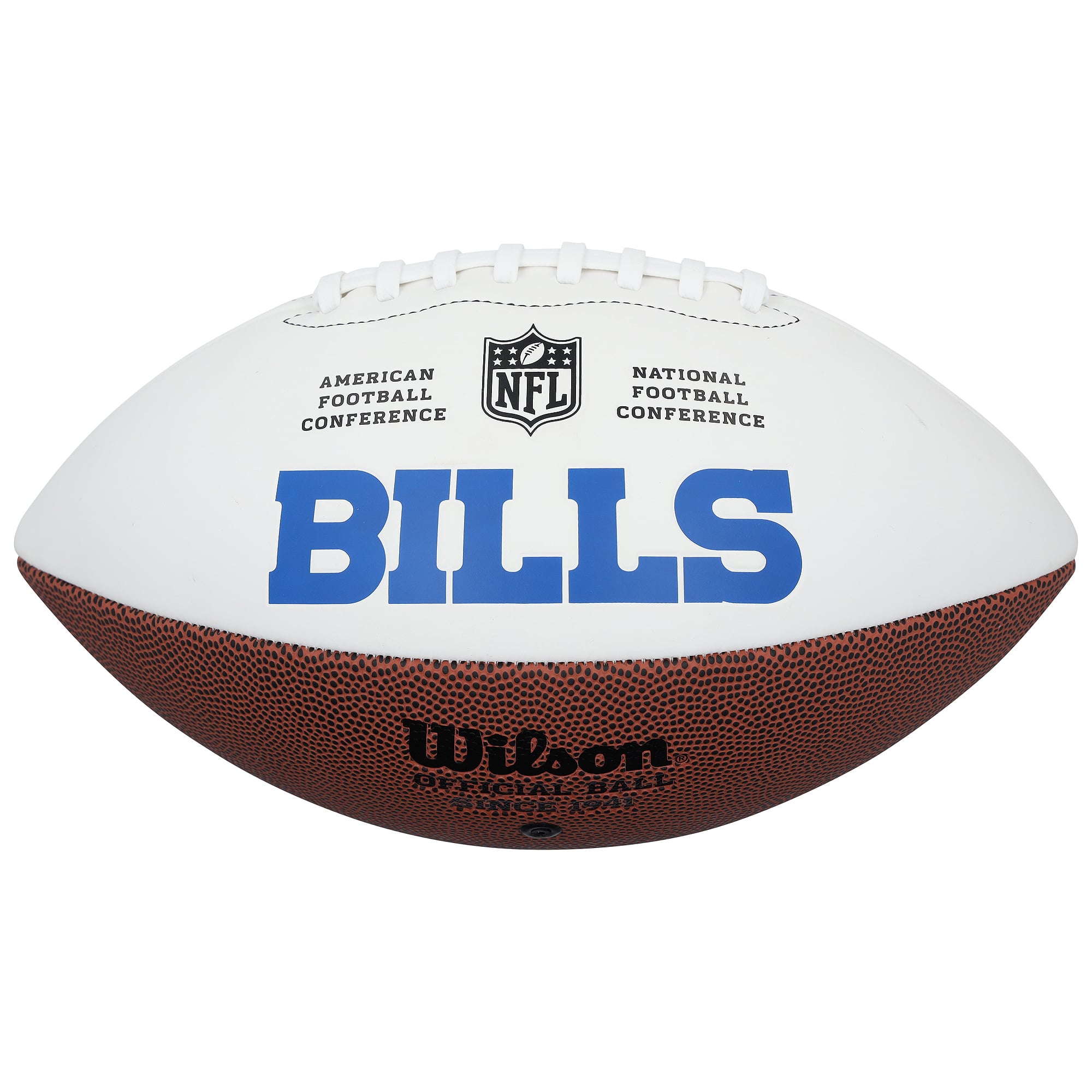 Bruce Smith Buffalo Bills Autographed Wilson White Panel Football with "All-Time Sack Leader" Inscription