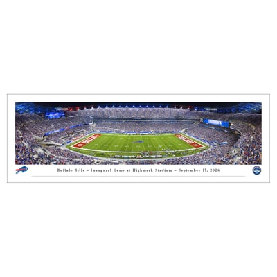 Buffalo Bills 2026 Inaugural Game at Highmark Stadium 13.5'' x 40'' Unframed Panoramic