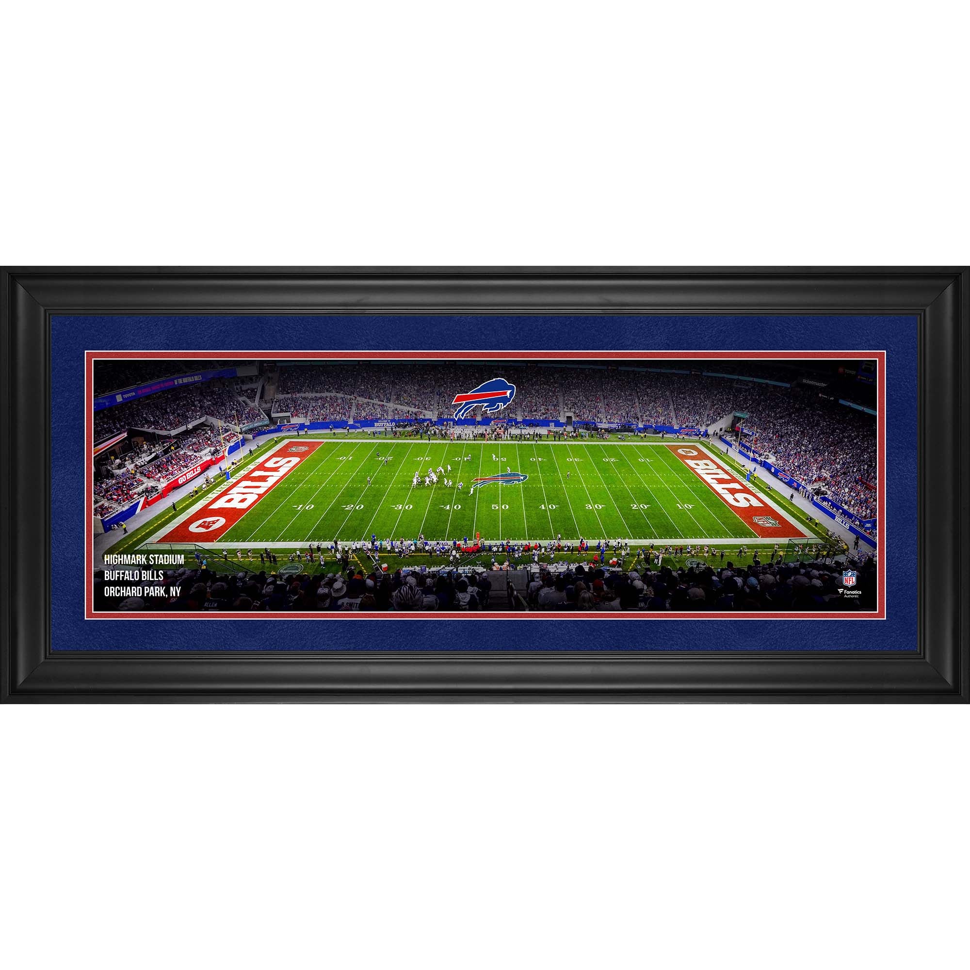Photo panoramique encadrée du stade Highmark des Buffalo Bills (10" x 30")