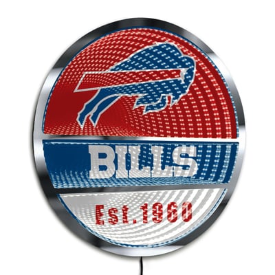 Buffalo Bills Three-Cell Circular Infinity Light