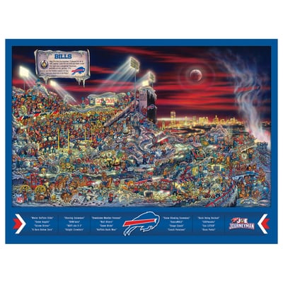 Buffalo Bills Fanpoint 500-Piece Joe Journeyman Puzzle