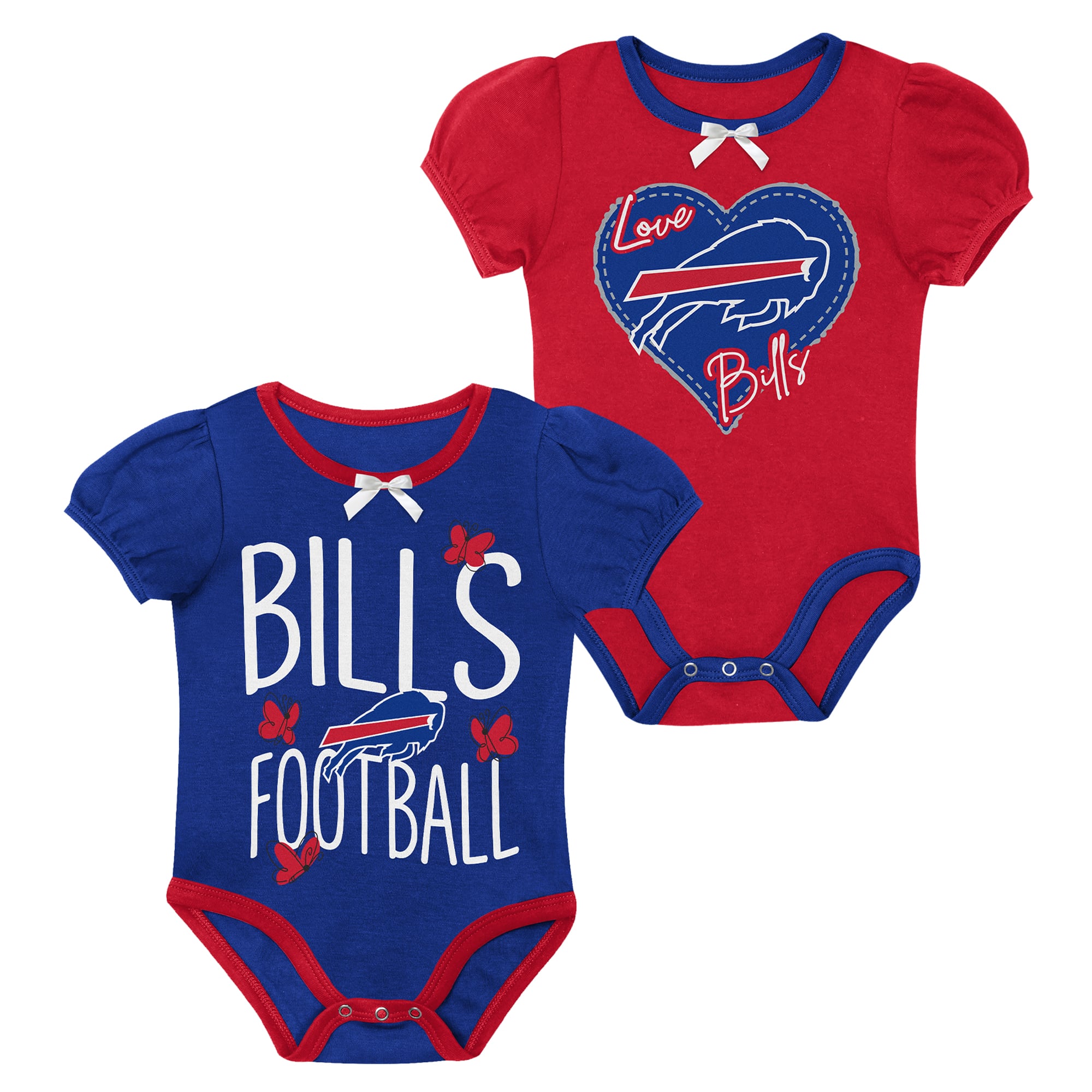 Girls Infant Outerstuff Royal Buffalo Bills Star Power Two-Pack Bodysuit Set