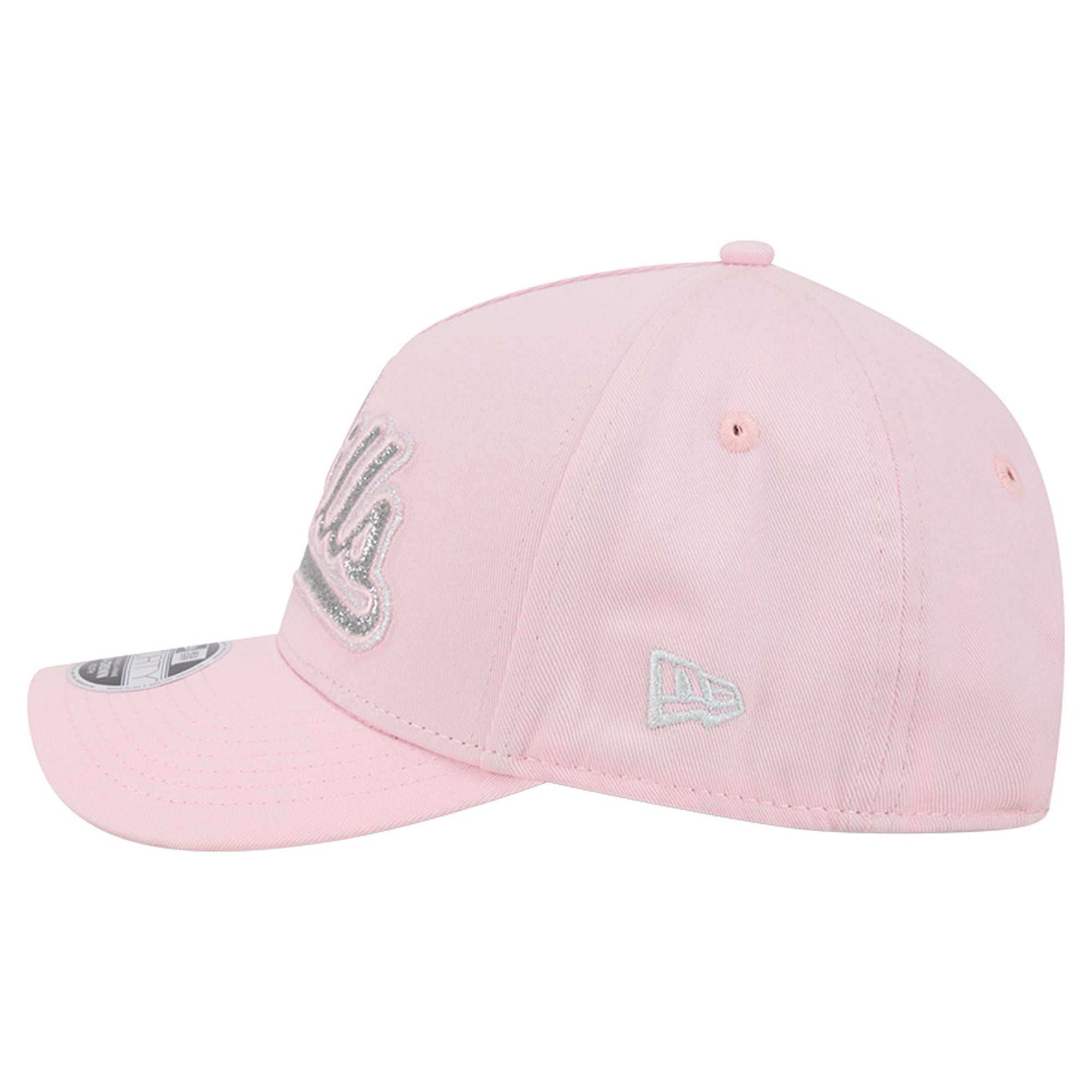 Casquette ajustable New Era rose Buffalo Bills Throwback Glitz A-Frame 9FORTY pour filles