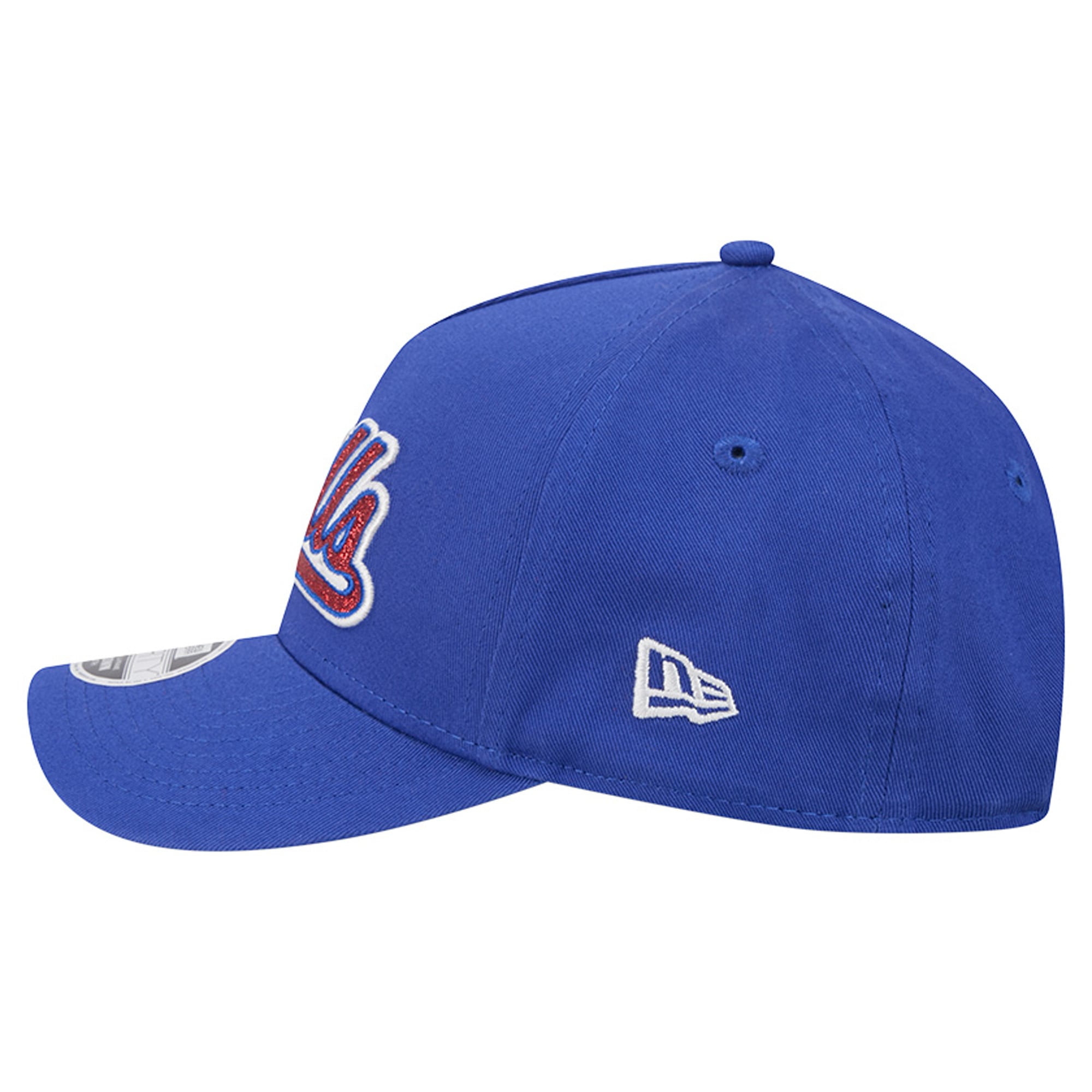Casquette ajustable New Era Royal Buffalo Bills Glitz 9FORTY pour filles et jeunes