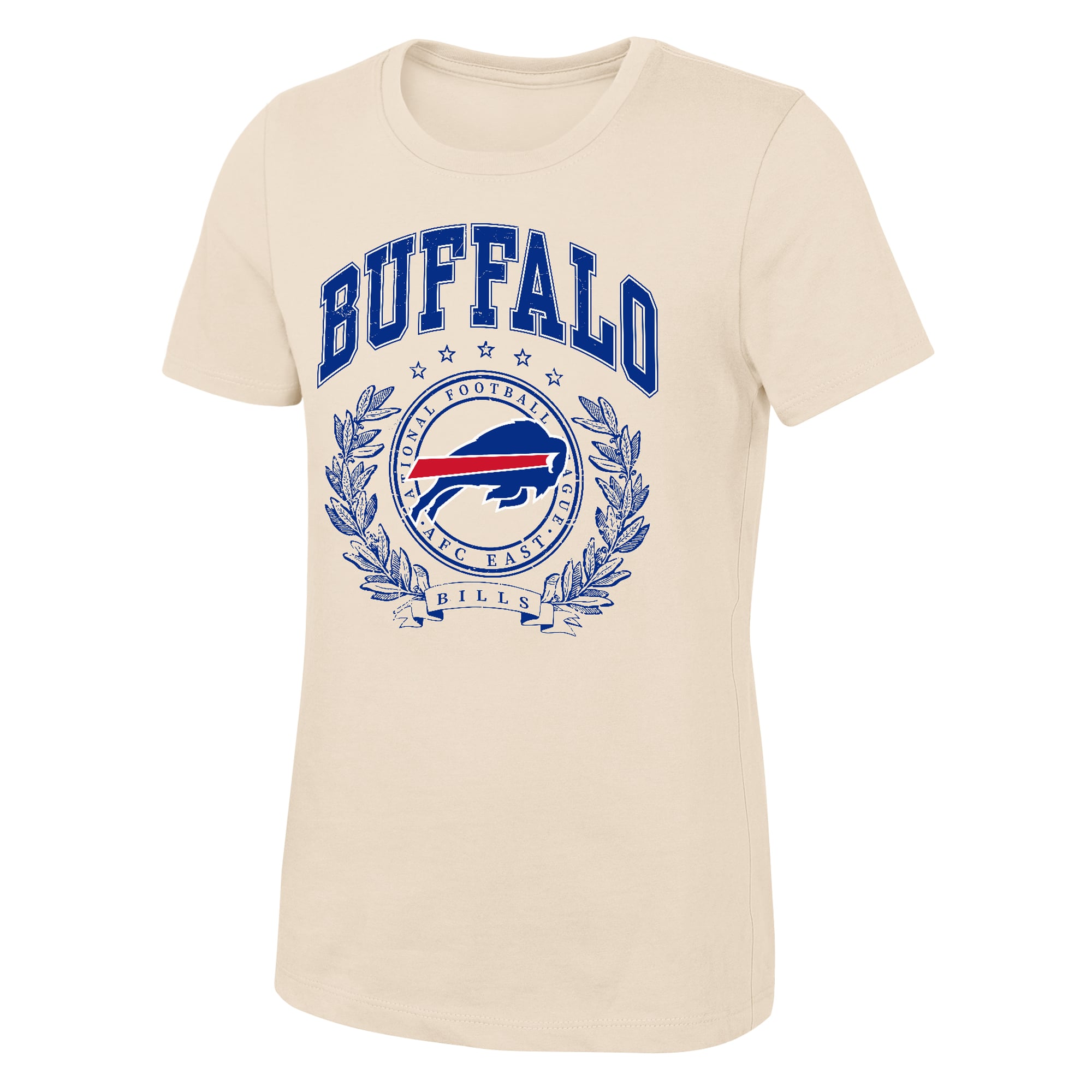 Girls Youth Outerstuff  Natural Buffalo Bills Undefeated T-Shirt