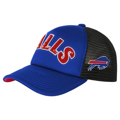 Buffalo Bills Outerstuff Girls Youth Bling Adjustable Trucker Hat - Royal