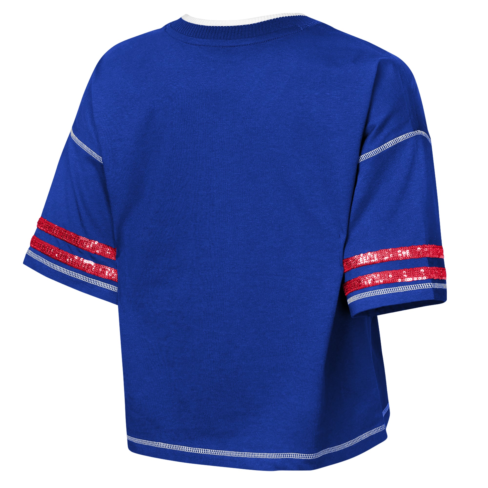 Girls Youth Outerstuff Royal Buffalo Bills Toe Tap Sequin T-Shirt