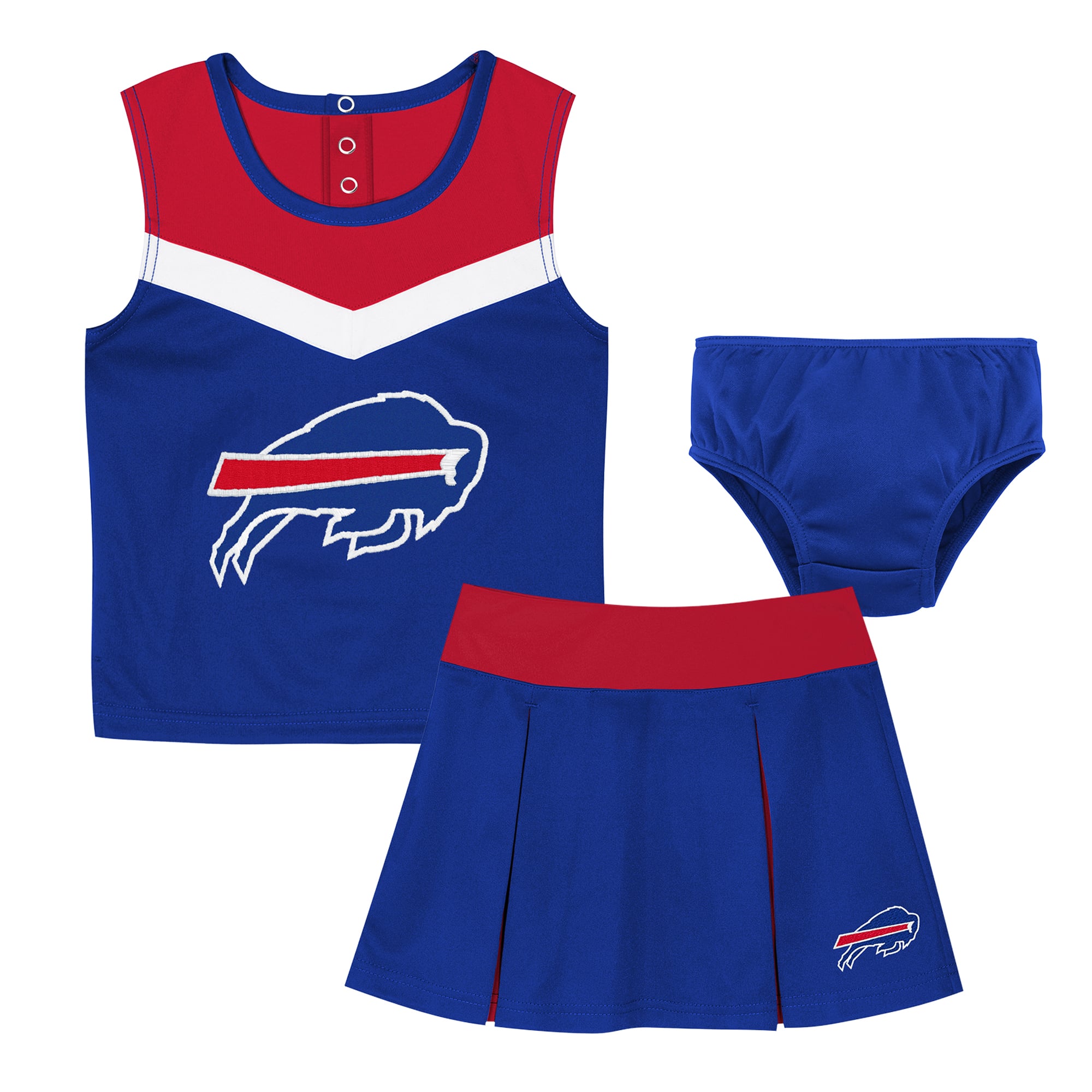 Girls Youth Outerstuff Royal Buffalo Bills Spirit Two-Piece Cheerleader Set
