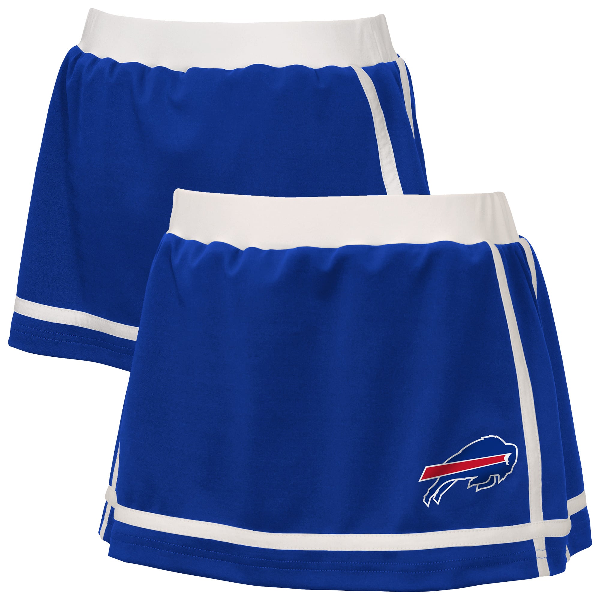 Girls Youth WEAR by Erin Andrews  Blue Buffalo Bills Special Teams Striped Skort