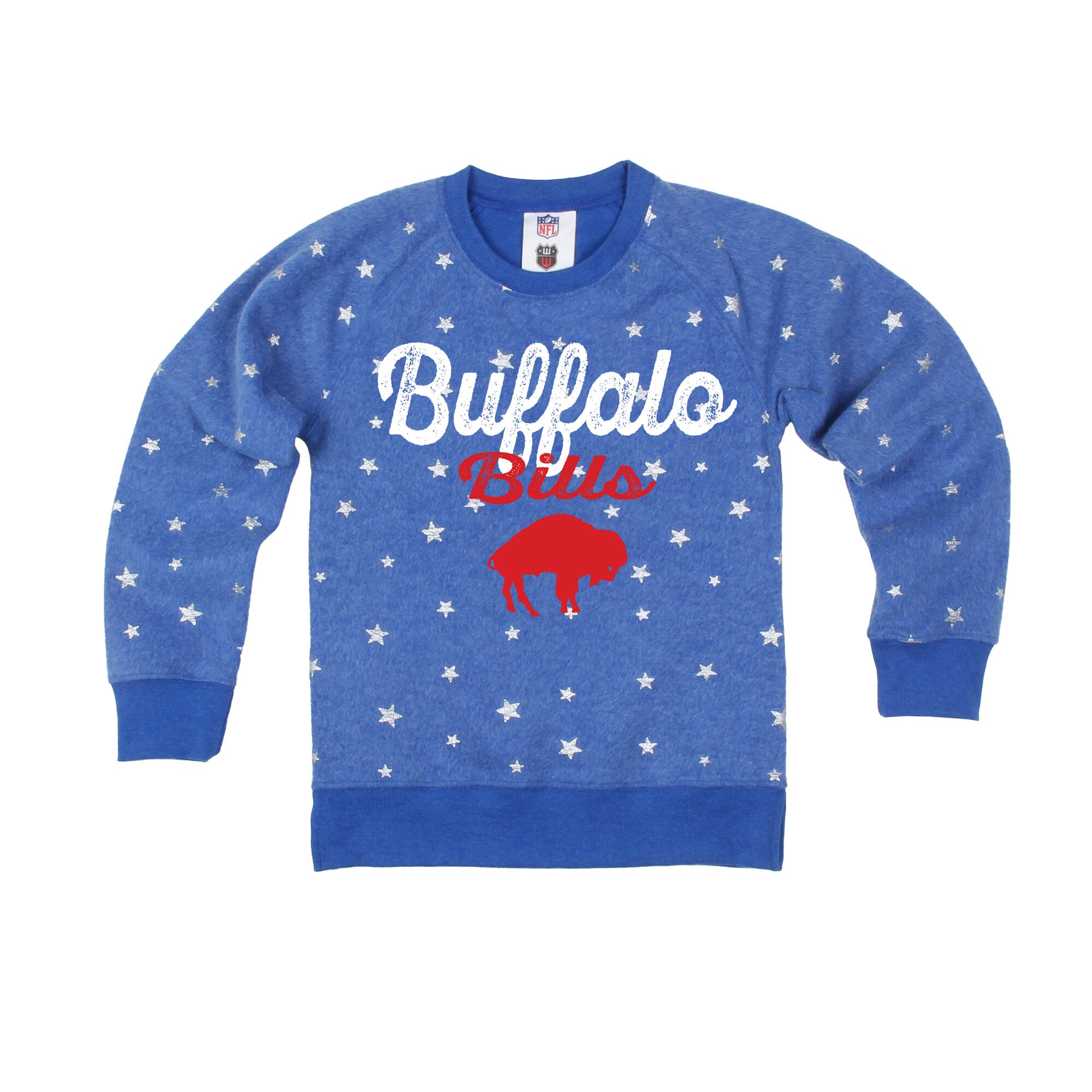 Sweat-shirt à capuche réversible Wes & Willy Royal Buffalo Bills pour filles