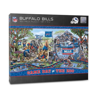 Buffalo Bills IDNA 10.5" x 28" Game Day at the Zoo 500-Piece Puzzle