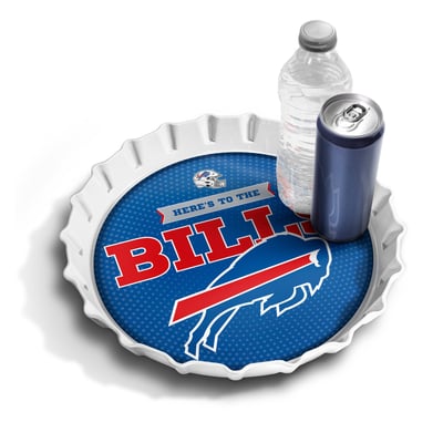 Buffalo Bills IDNA 13" Bottle Cap Serving Tray