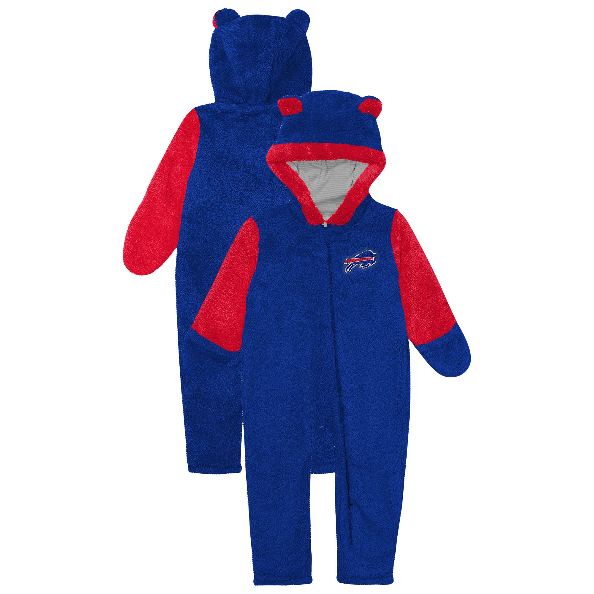 pyjama à capuche zippé pour bébé Outerstuff Royal Buffalo Bills