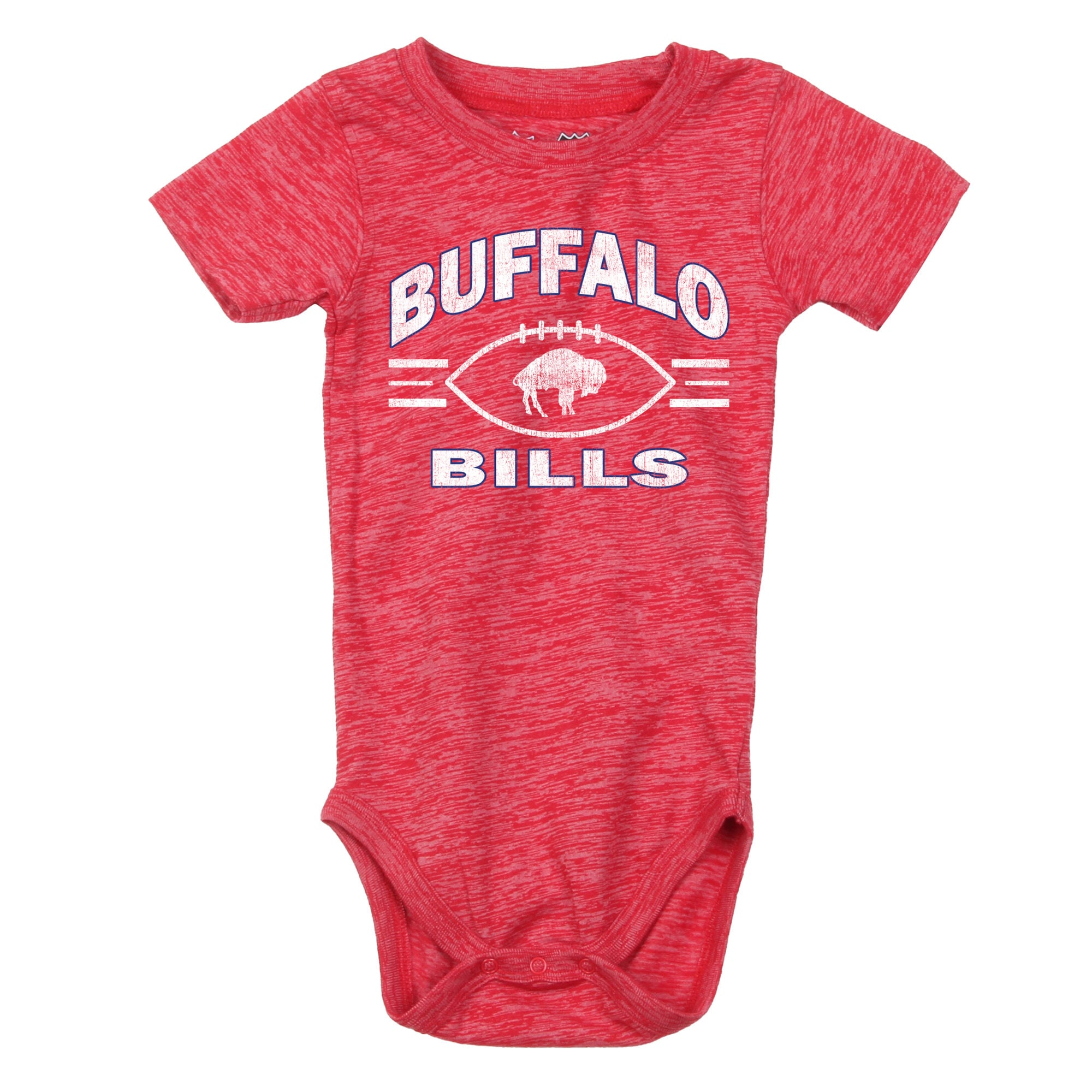 Ensemble body et short pour bébé Wes & Willy rouge/royal Buffalo Bills Cloudy Yard Hopper