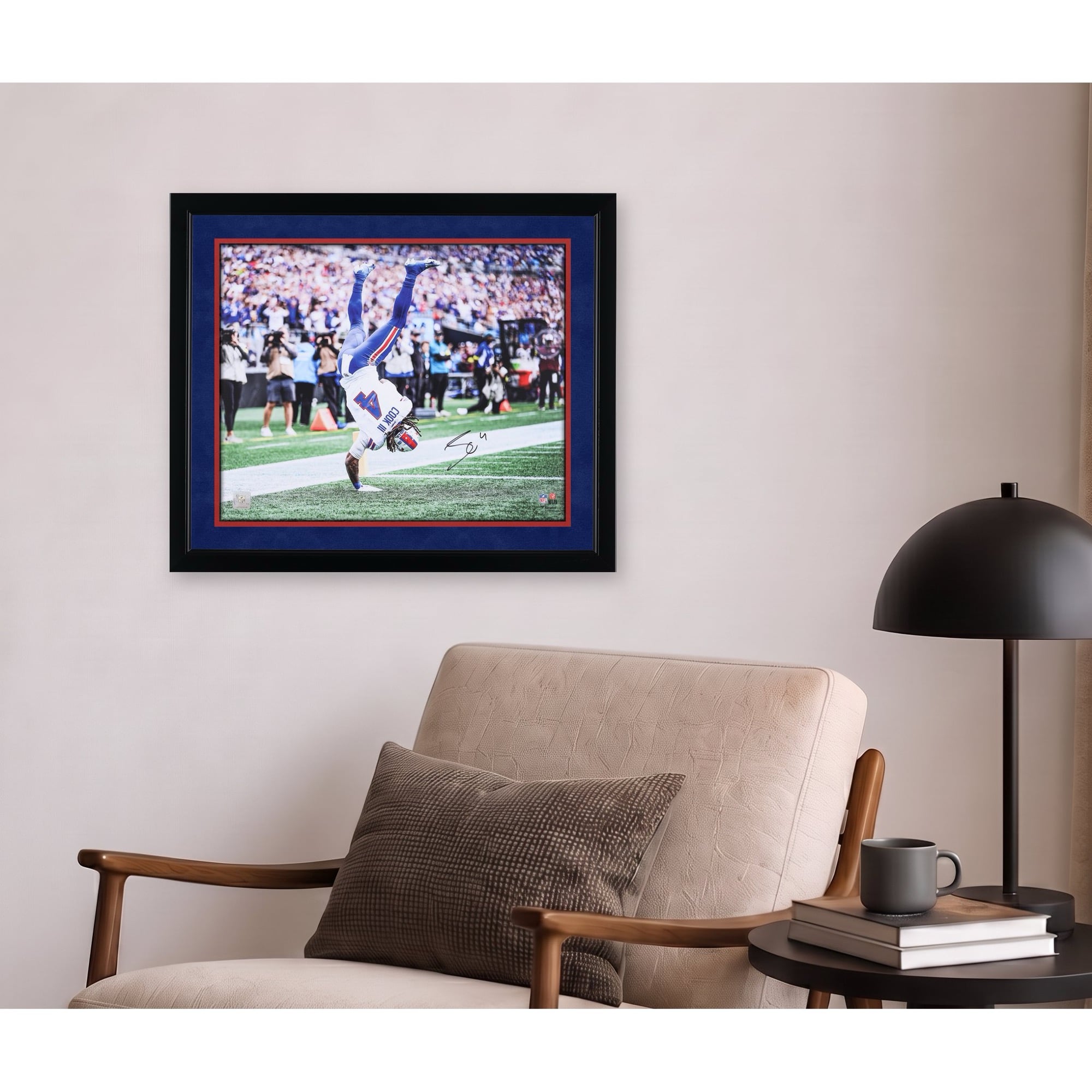 James Cook III Buffalo Bills Autographed 16" x 20" One Handed Flip Photograph