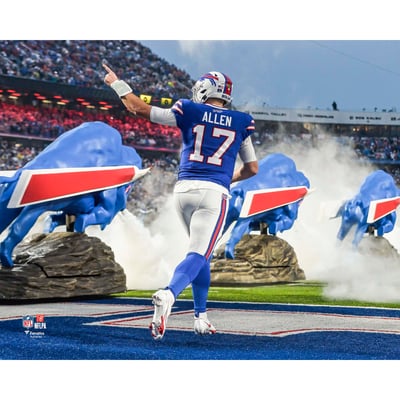 Josh Allen Buffalo Bills Unsigned Fanatics Authentic Pre-Game Entrance Photograph