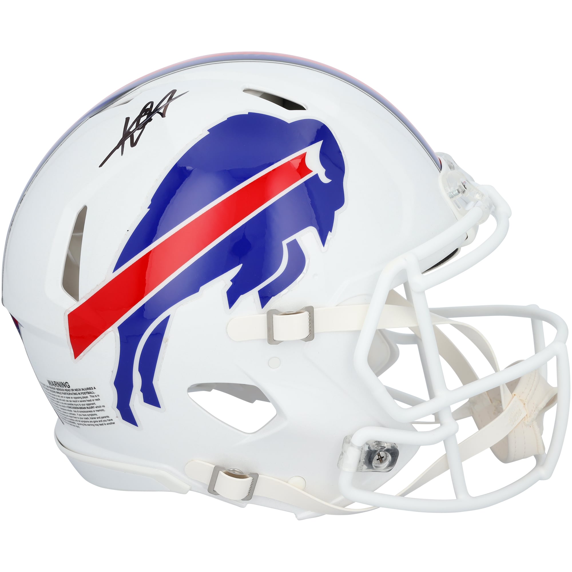 Casque Riddell Speed authentique autographié par Keon Coleman des Buffalo Bills