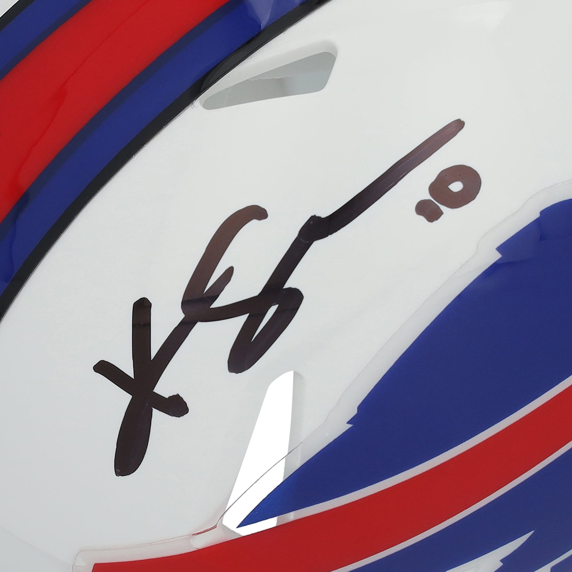 Khalil Shakir Buffalo Bills Autographed Riddell Speed Mini Helmet with "Bills Mafia" Inscription