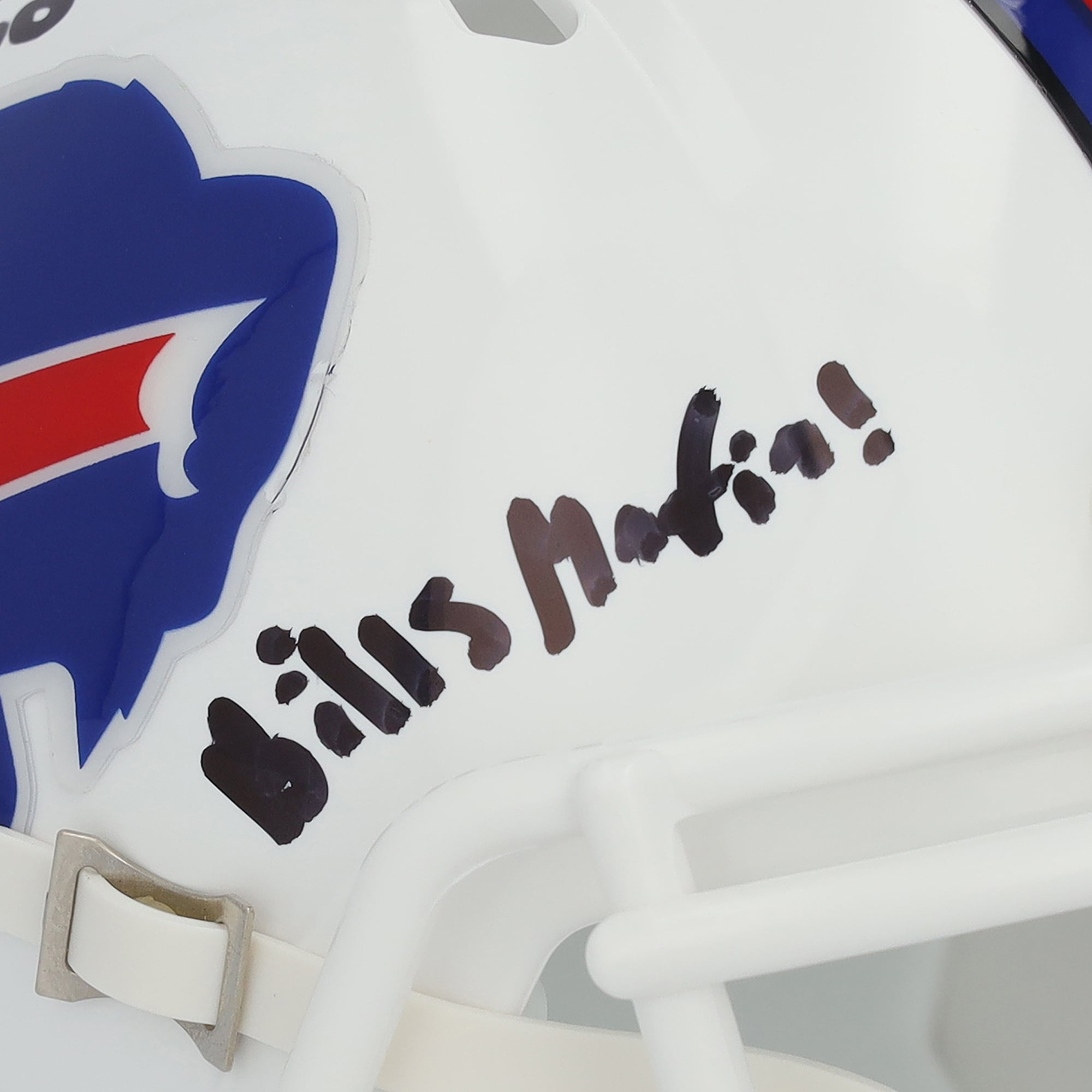 Khalil Shakir Buffalo Bills Autographed Riddell Speed Mini Helmet with "Bills Mafia" Inscription