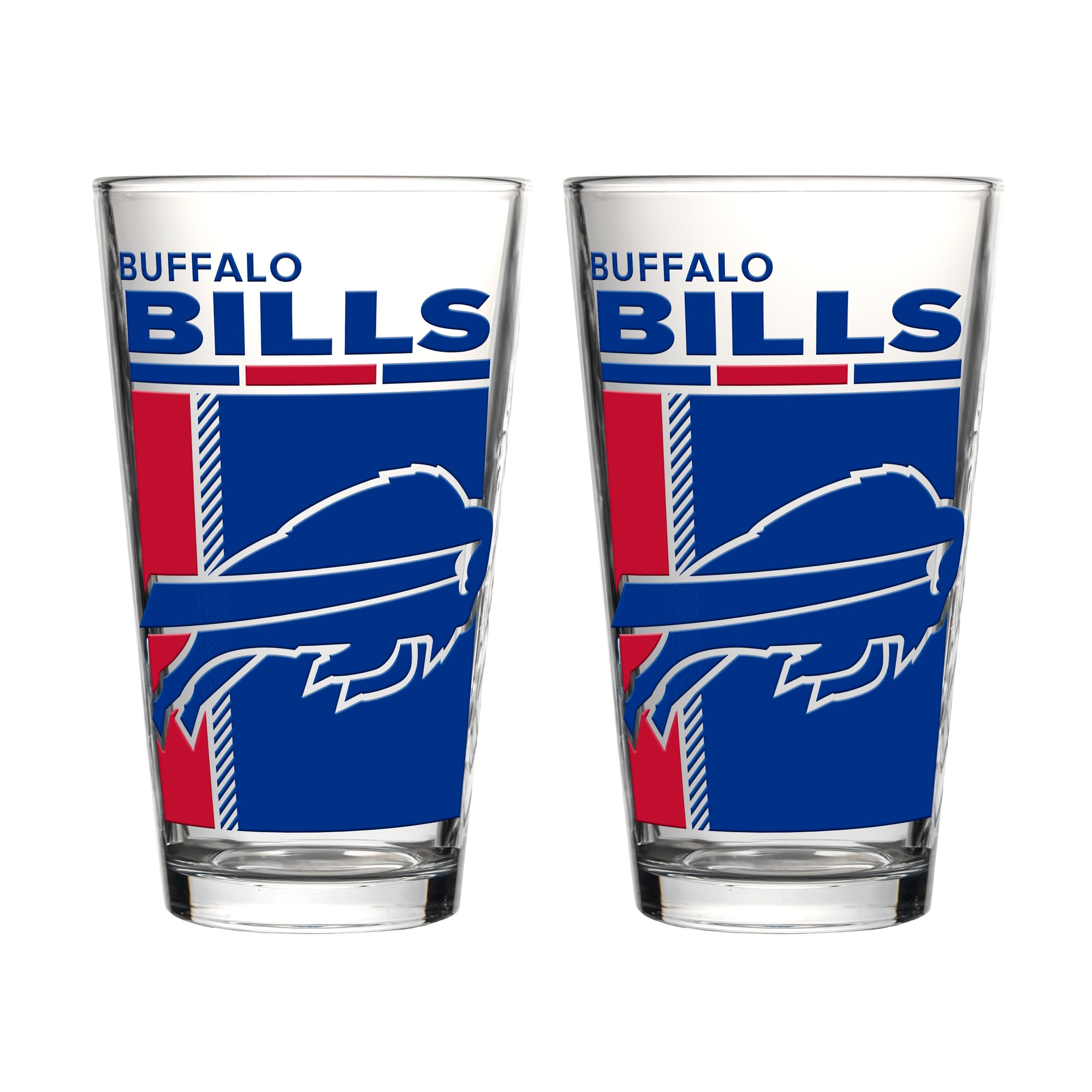 Ensemble de deux verres à bière de 473 ml (16 oz) Logo Brands Buffalo Bills