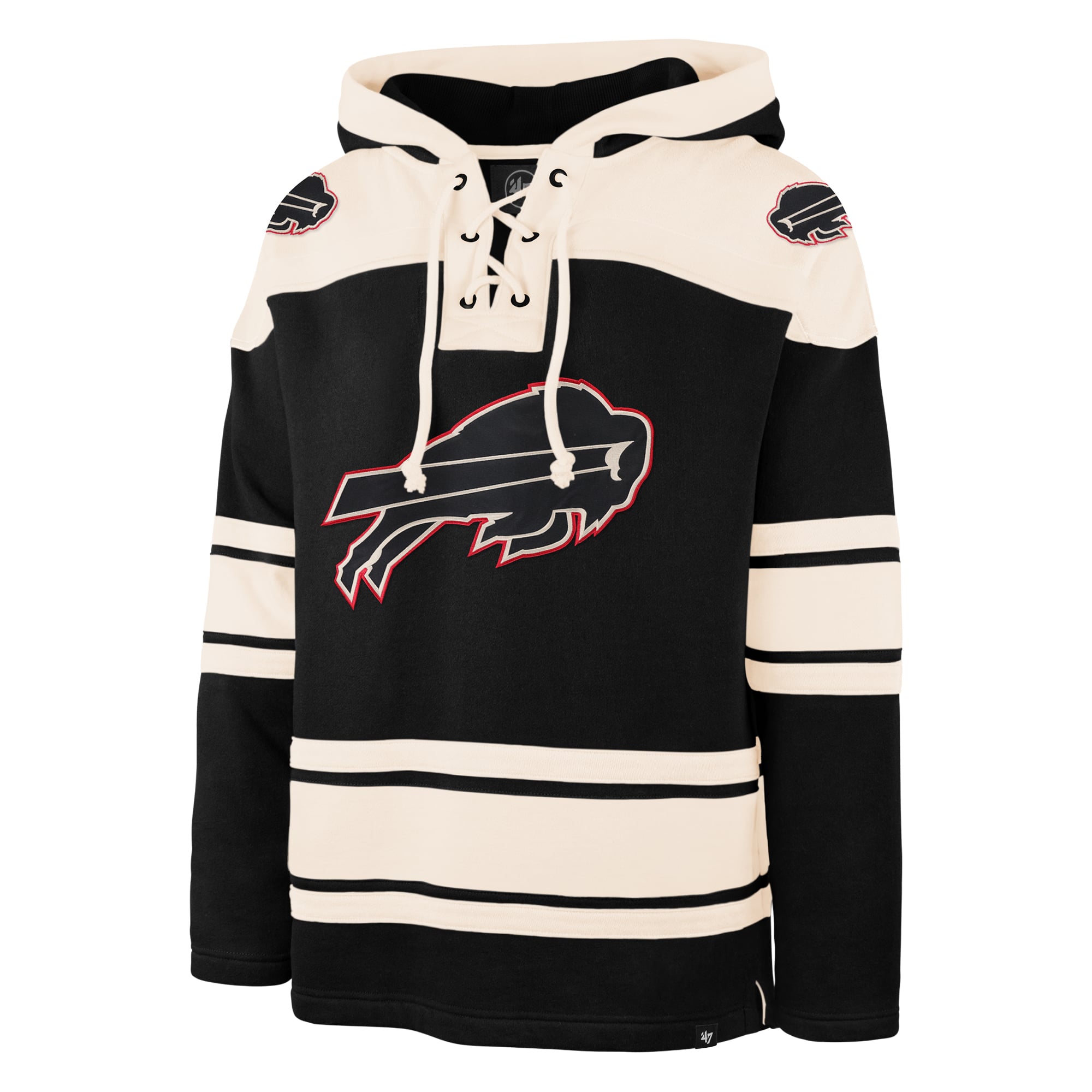 Sweat à capuche homme '47 Black Buffalo Bills Superior Lacer