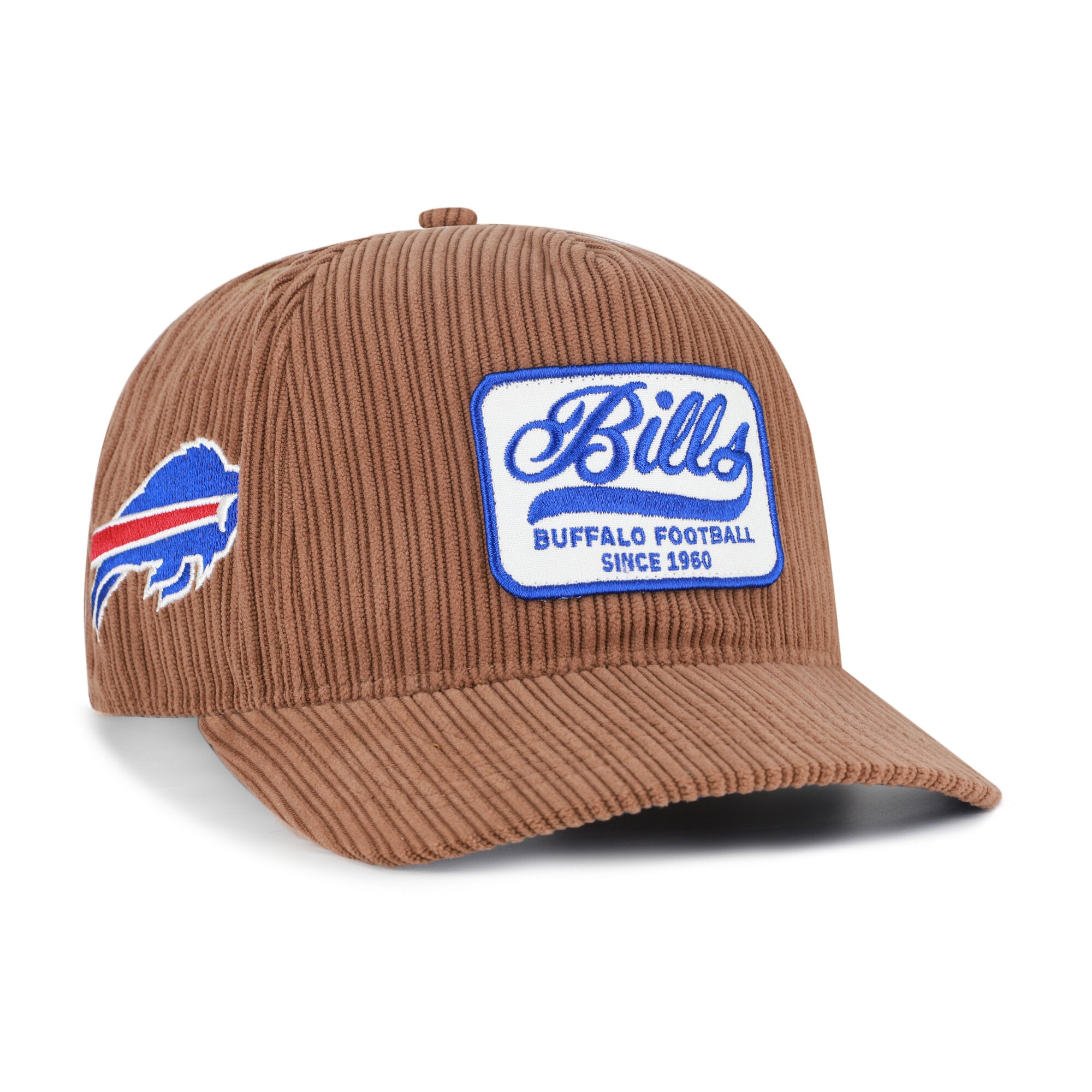 Buffalo Bills '47 Corduroy Patch Hitch Adjustable Hat - Brown