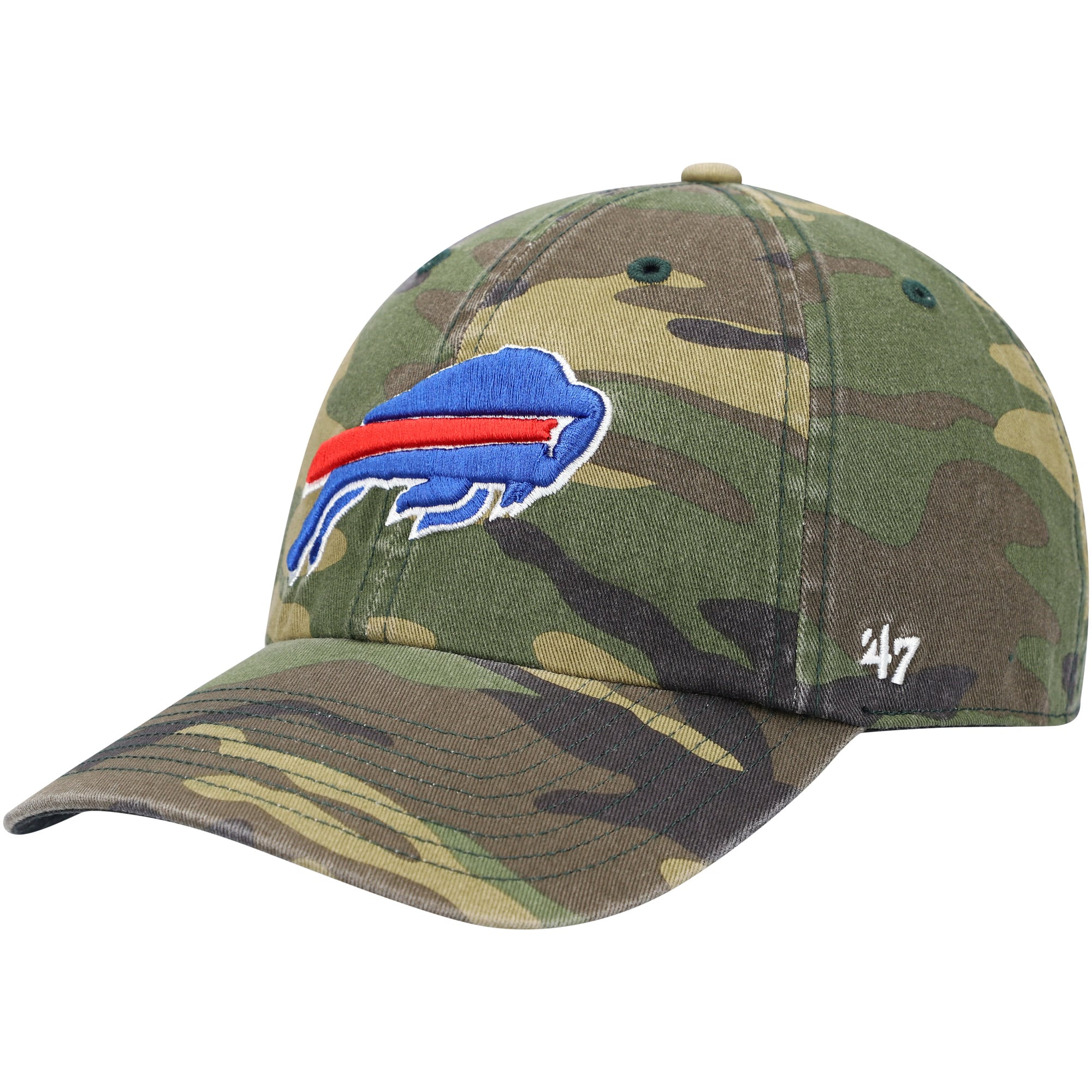 Casquette ajustable pour homme '47 Camo Buffalo Bills Woodland Clean Up