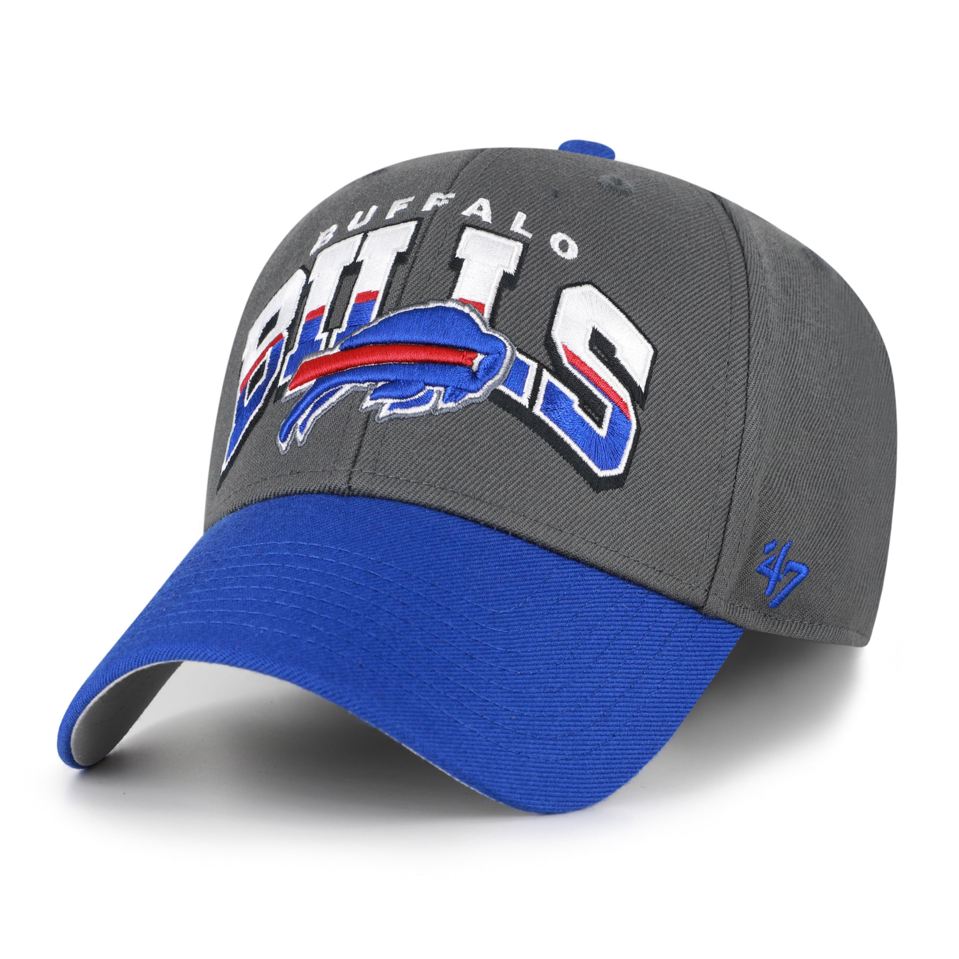 Casquette ajustable Buffalo Bills MVP '47 Charcoal pour homme