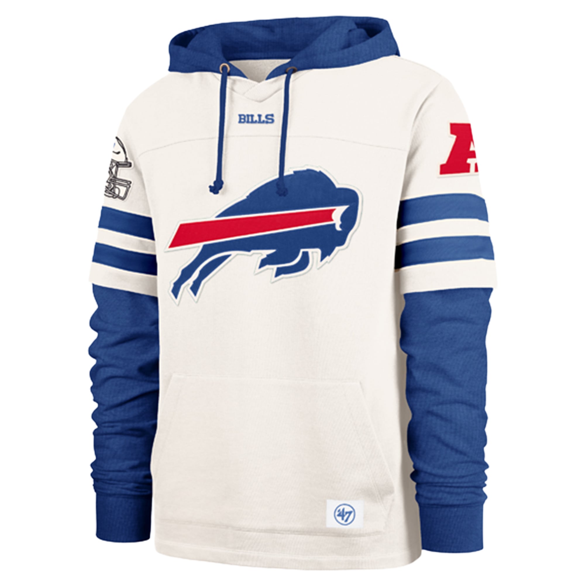 Sweat à capuche homme '47 Crème Buffalo Bills Cornerback