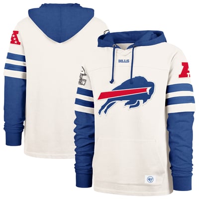  Buffalo Bills '47 Cornerback Pullover Hoodie - Cream