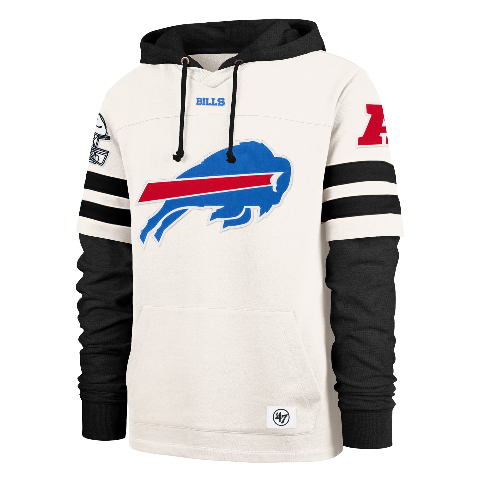 Sweat à capuche homme '47 Buffalo Bills Split Zone Cornerback Duo Lacer