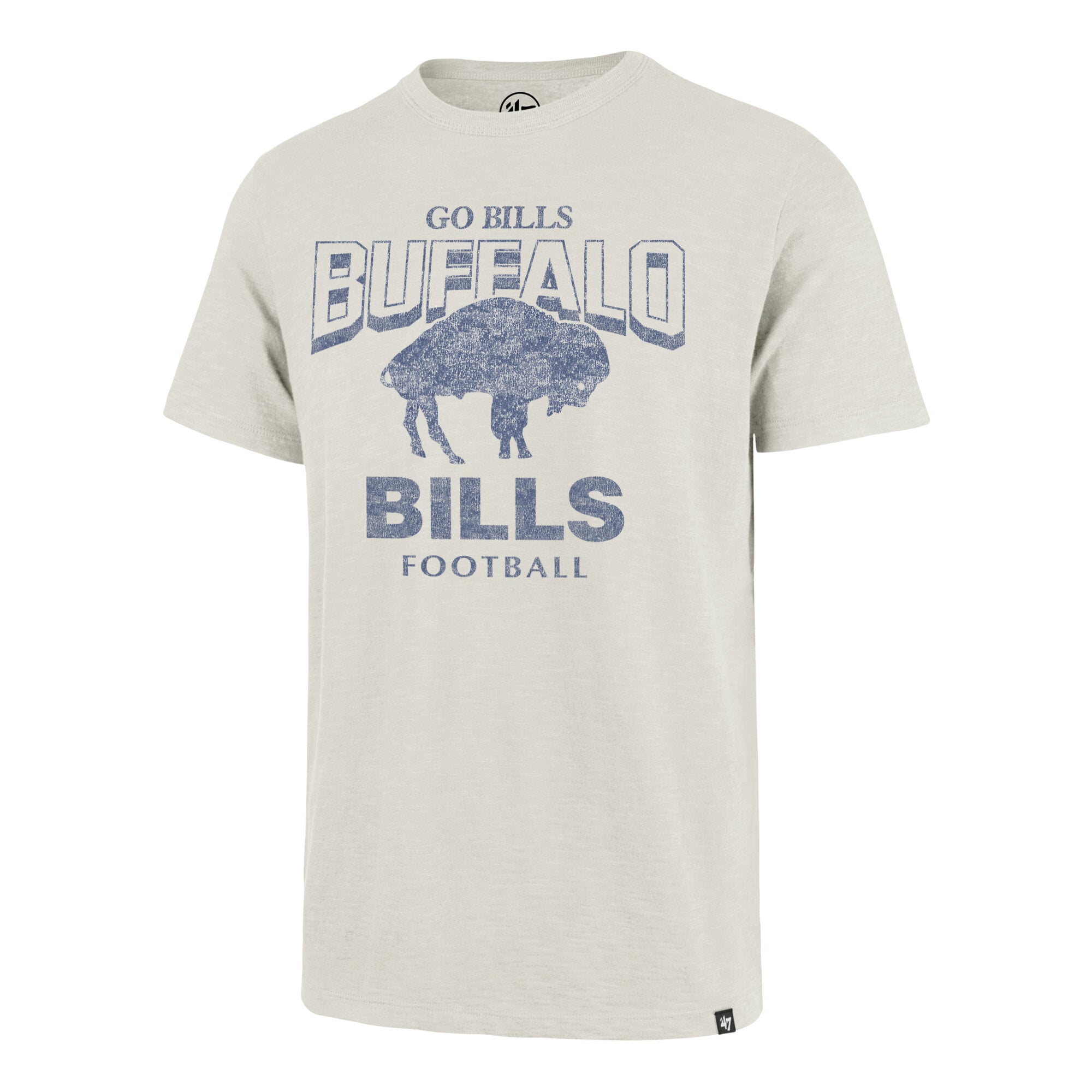 T-shirt homme '47 Natural Buffalo Bills Head On Scrum Slub