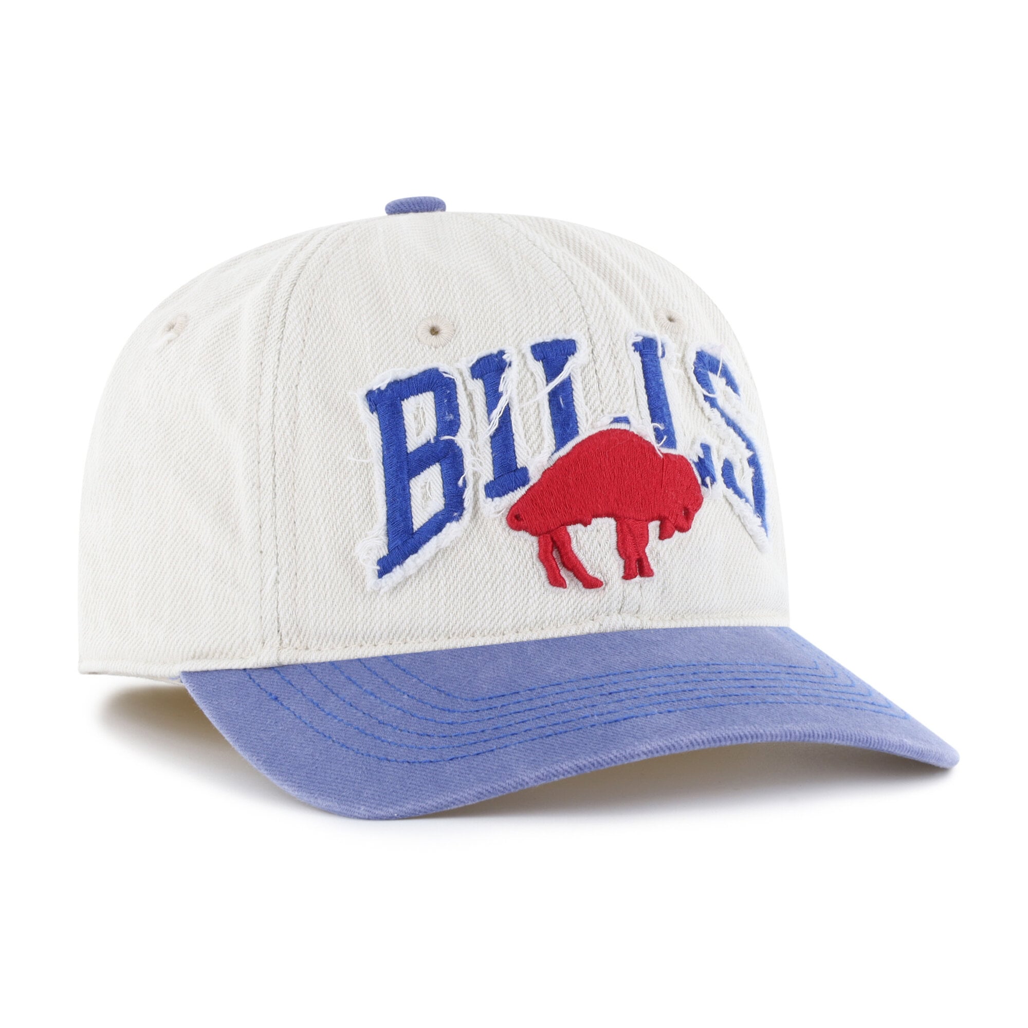 Men's '47 Natural Buffalo Bills Throwback Groton Franchise Fitted Hat